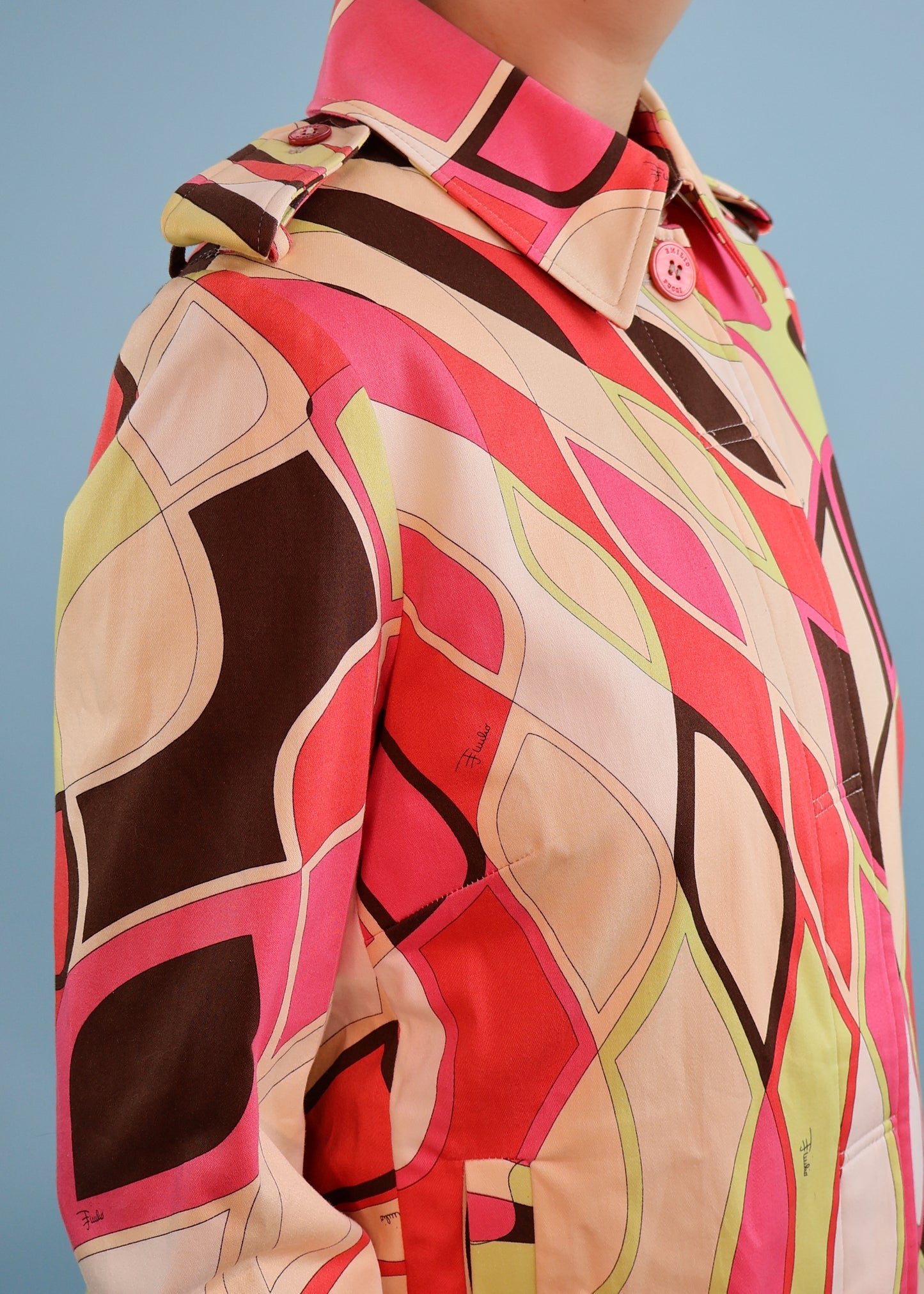 Emilio Pucci Spring 2006 Pink & Brown Pattern Jacket