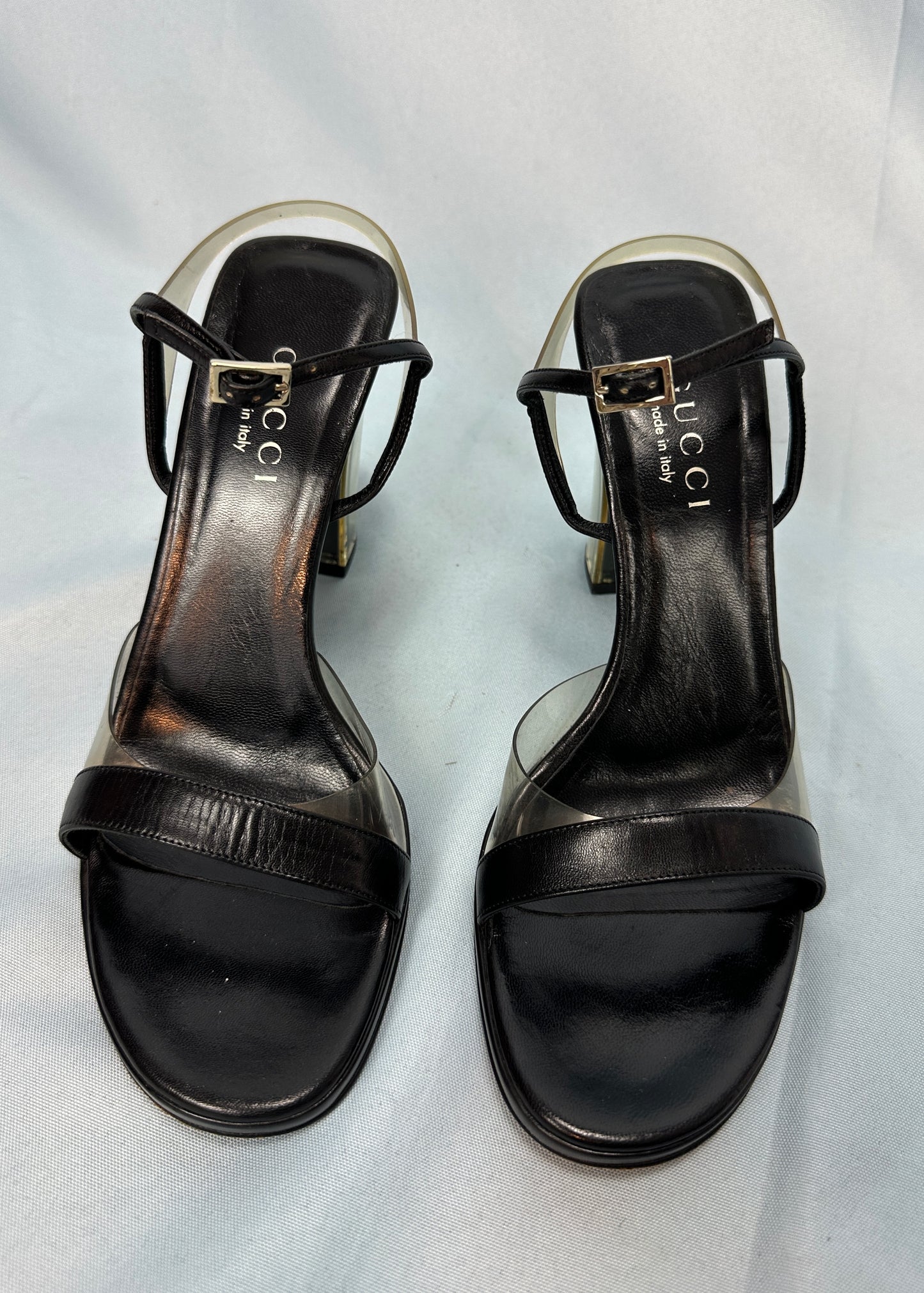 Gucci by Tom Ford Black Perspex Heels