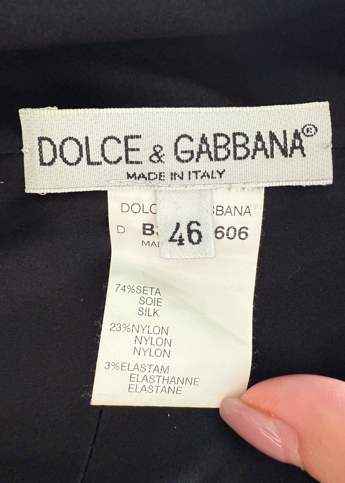 Dolce & Gabbana Fall 1998 Runway Hand Painted Floral Wisteria Silk Dress