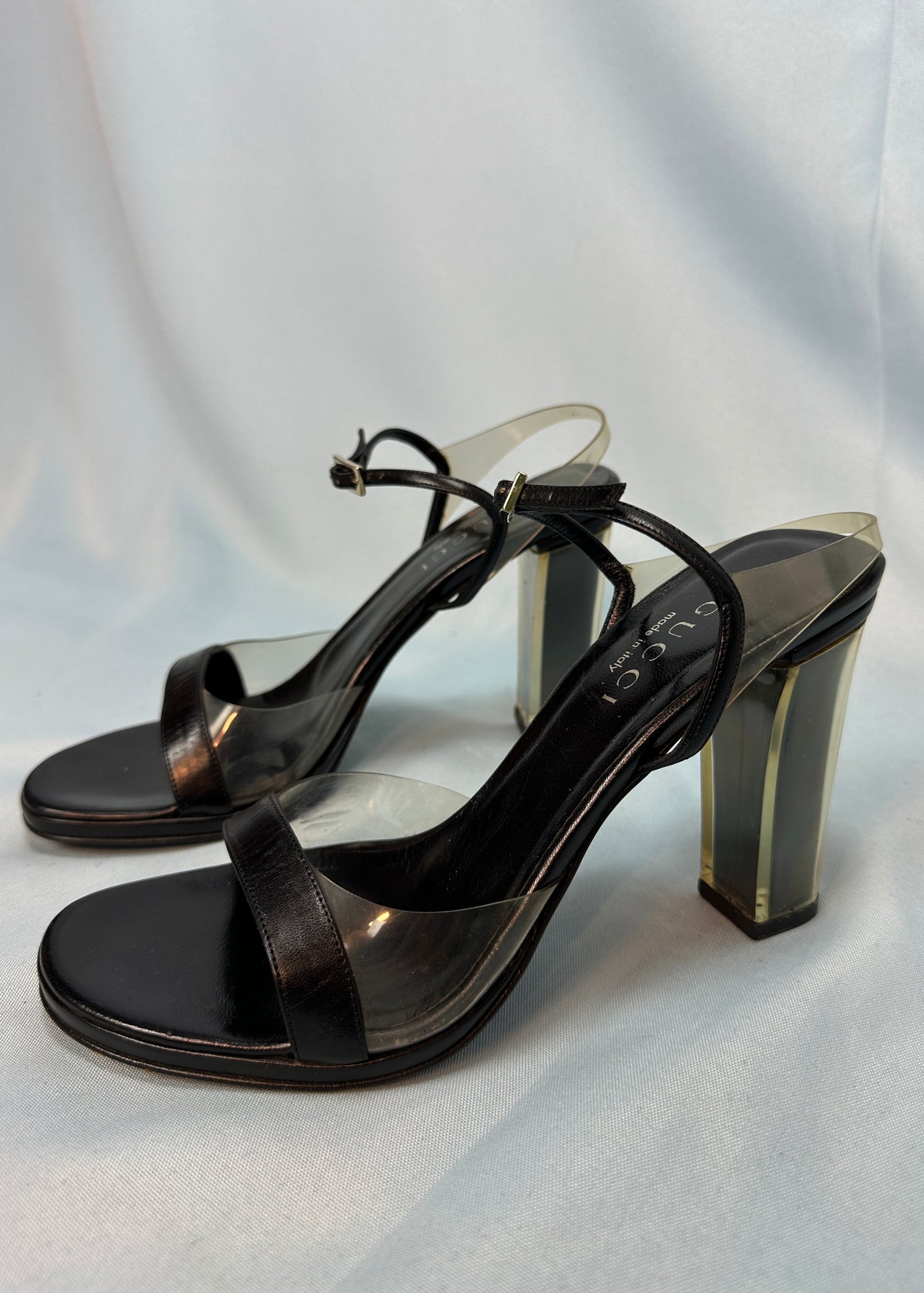 Gucci by Tom Ford Black Perspex Heels