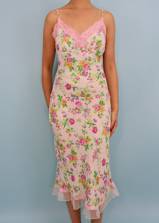 Betsey Johnson White Floral Print Dress