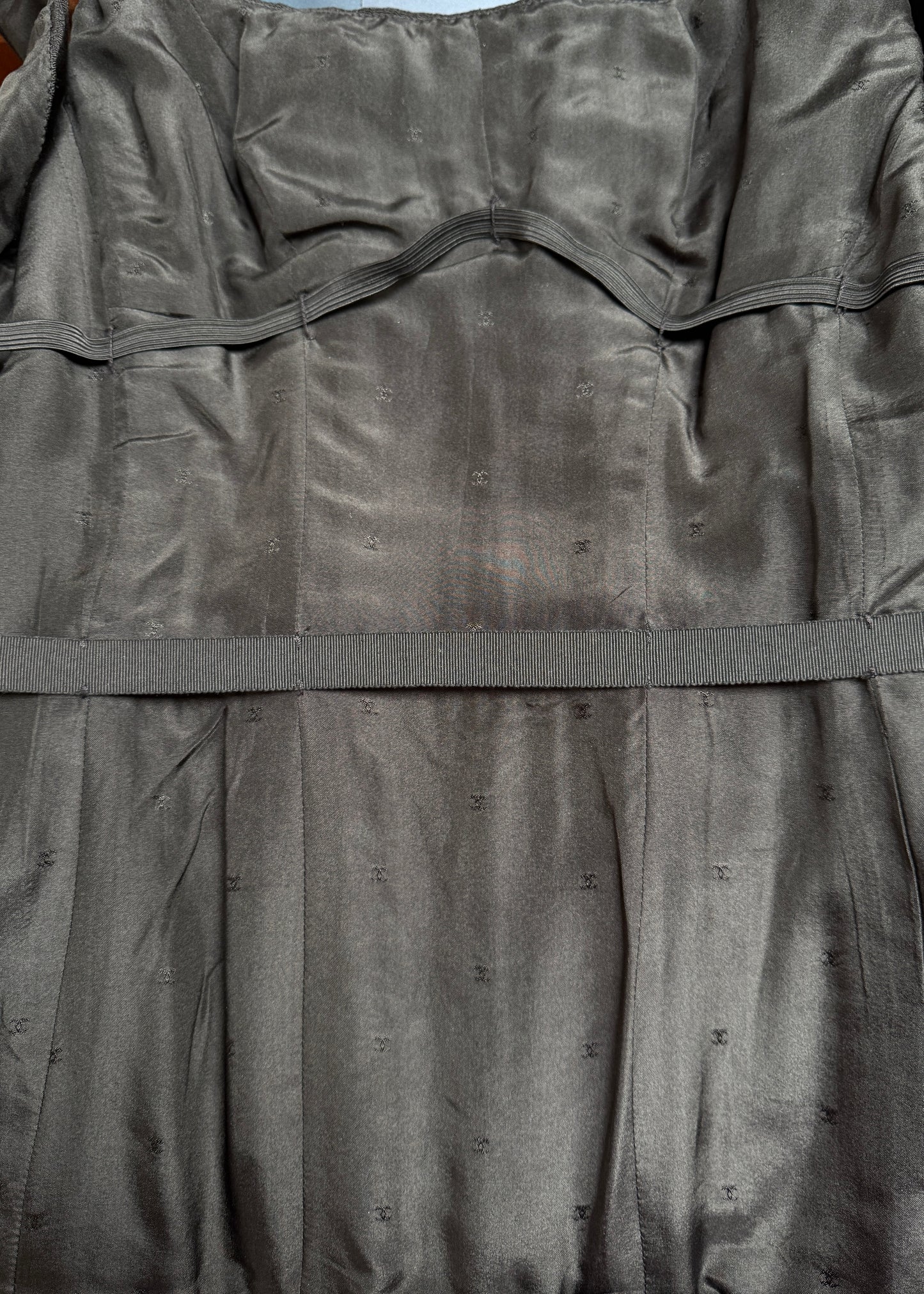 Chanel Spring 1993 Runway Black Bow Corset Top