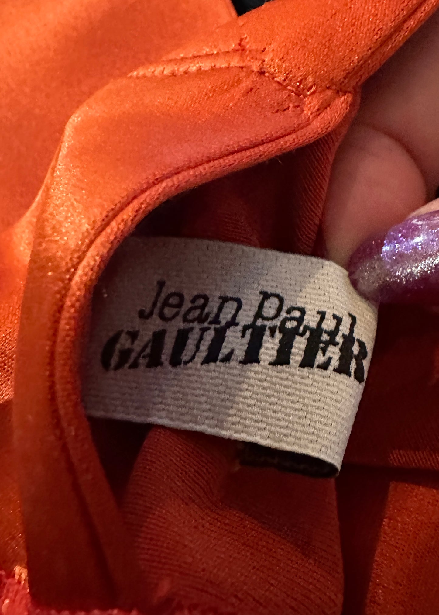 Jean Paul Gaultier Red Satin Dress