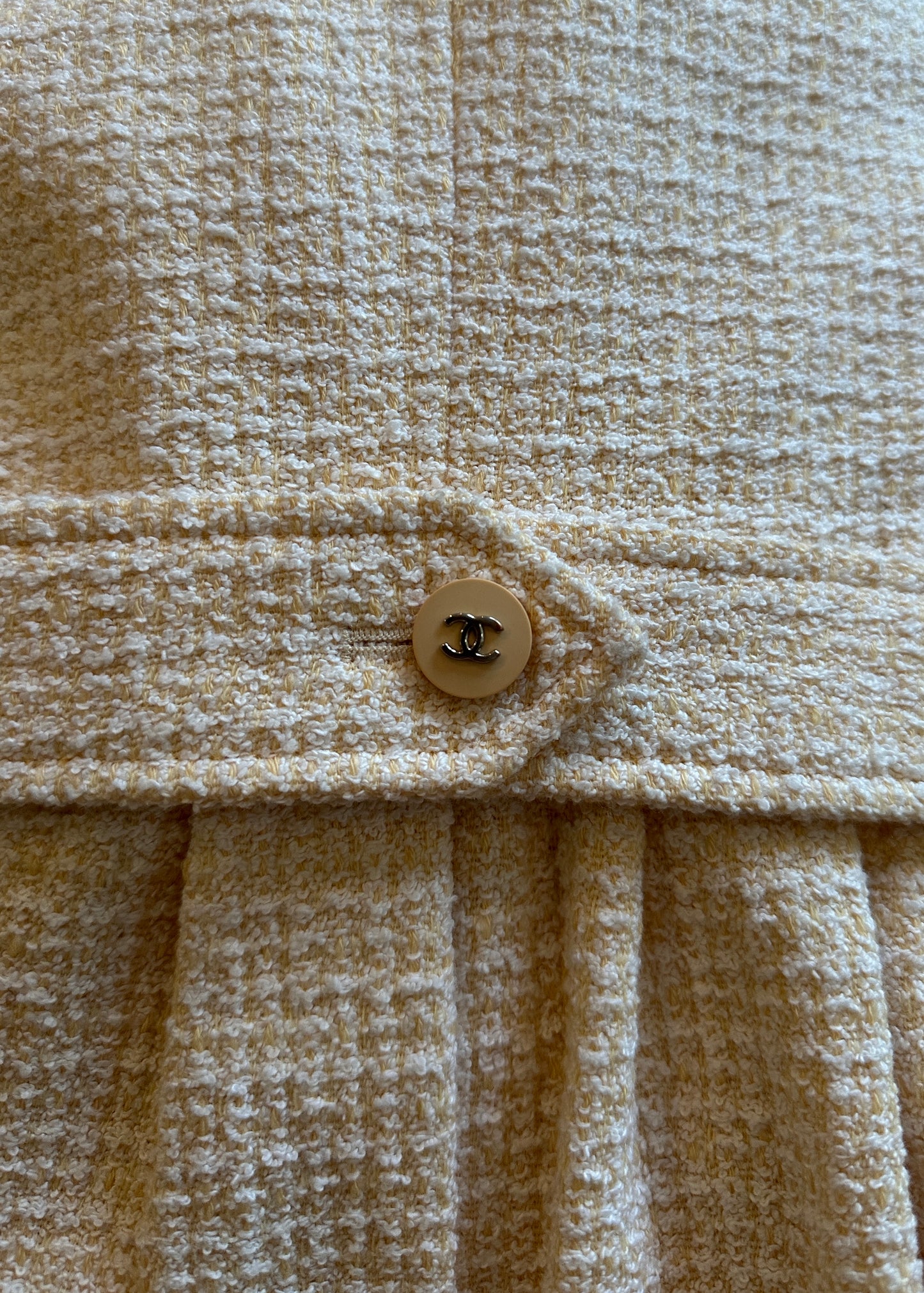 Chanel Spring 1996 Runway Peach Tweed Jacket Dress