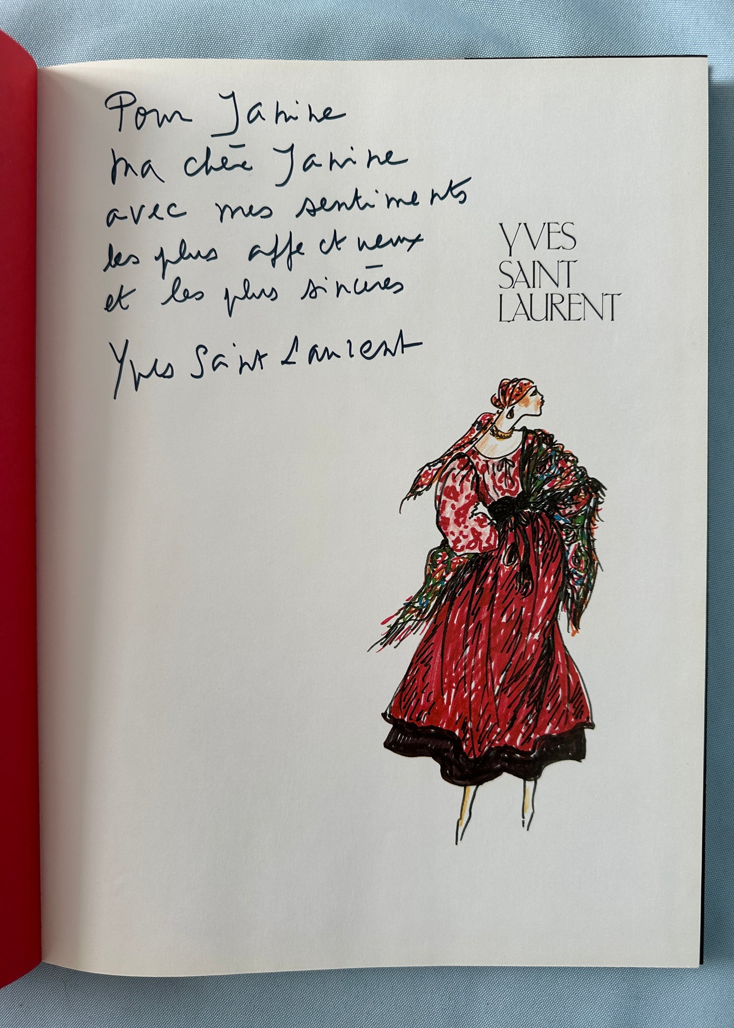 SIGNED Yves Saint Laurent 1983 Exhibition Hardback Book