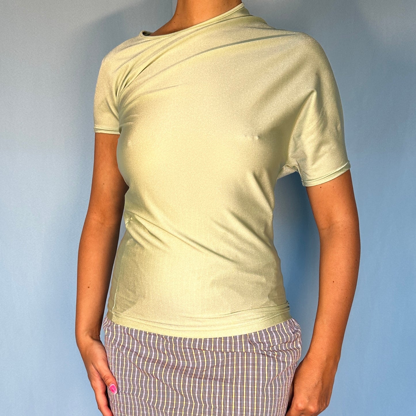 John Galliano Asymmetric Lycra Top