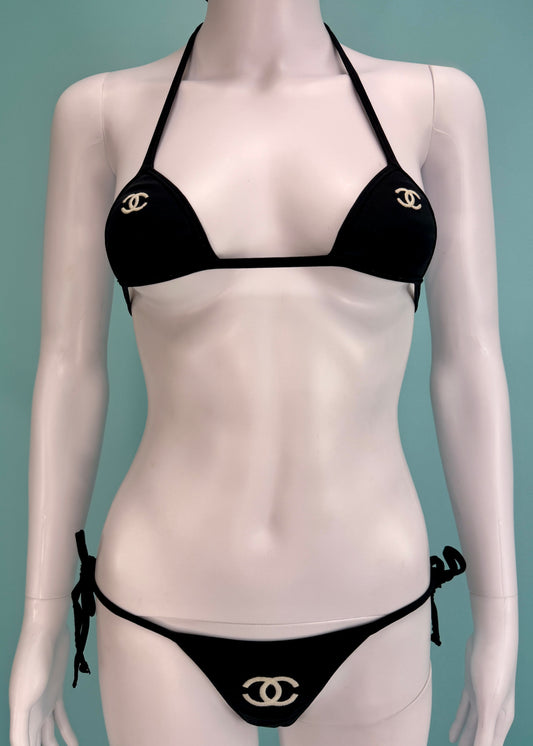 Chanel Spring 1996 Logo Micro Bikini
