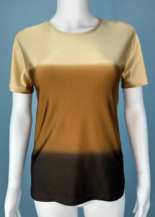 Gucci Spring 1997 Brown Ombre Spandex Top