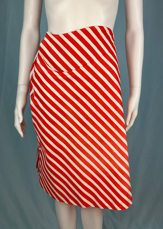Vivienne Westwood Red & White Striped Skirt
