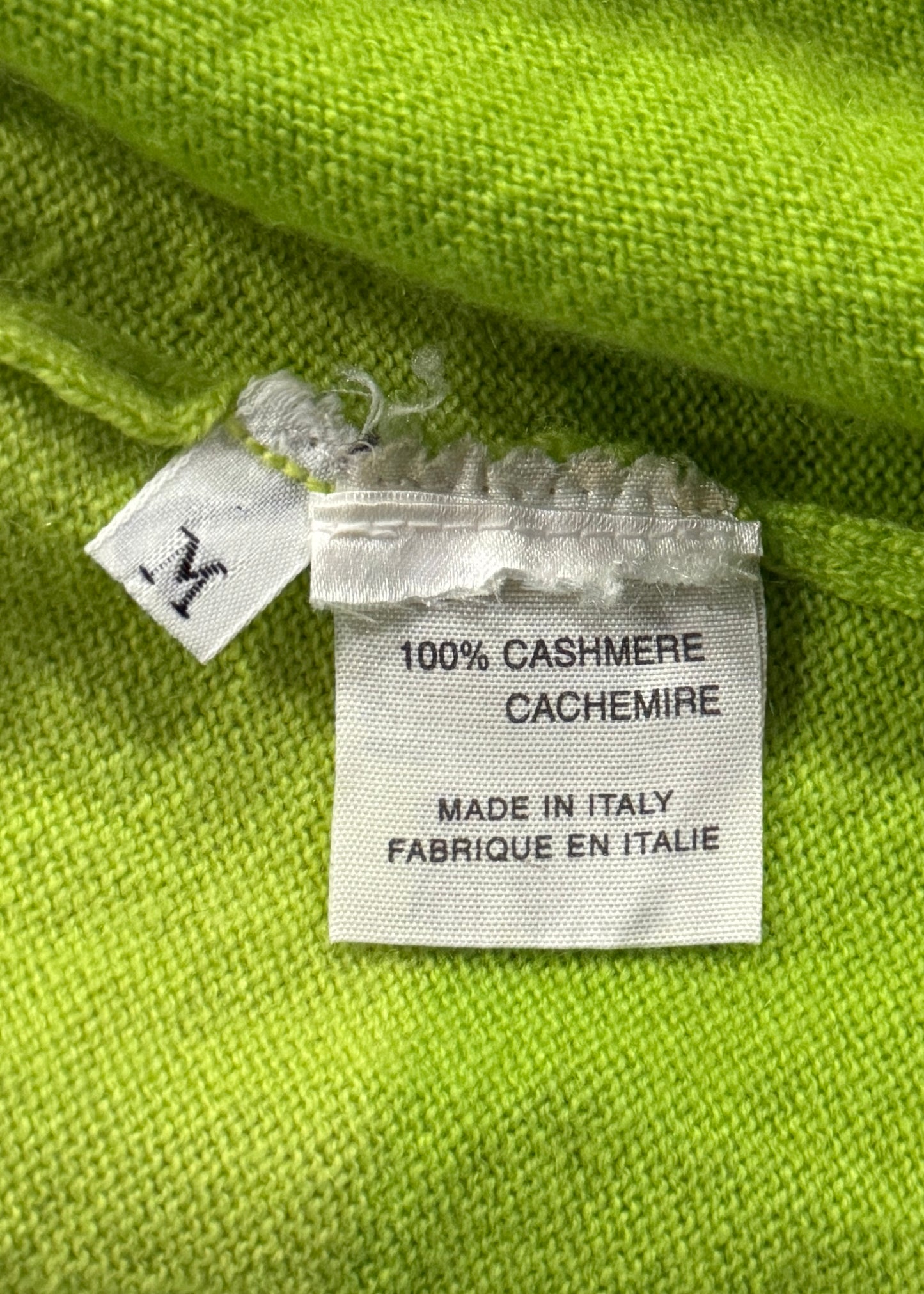 Celine Spring 2000 Green Ombre Pure Cashmere Sweater