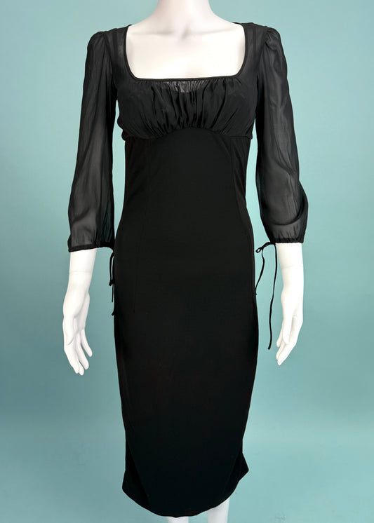 Dolce & Gabbana Spring 2001 Black Lace Bra Dress