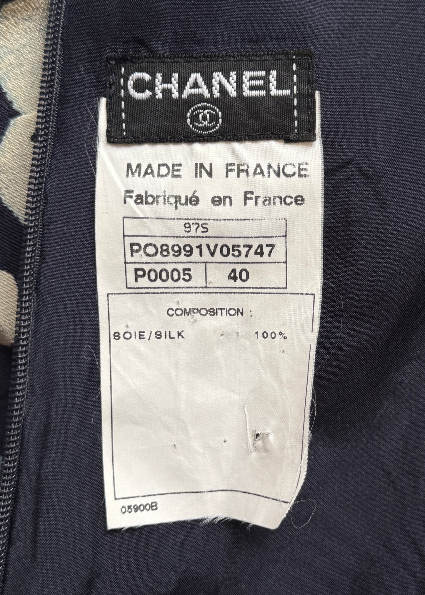 Chanel Spring 1997 Spotty Silk Chiffon Mini Dress