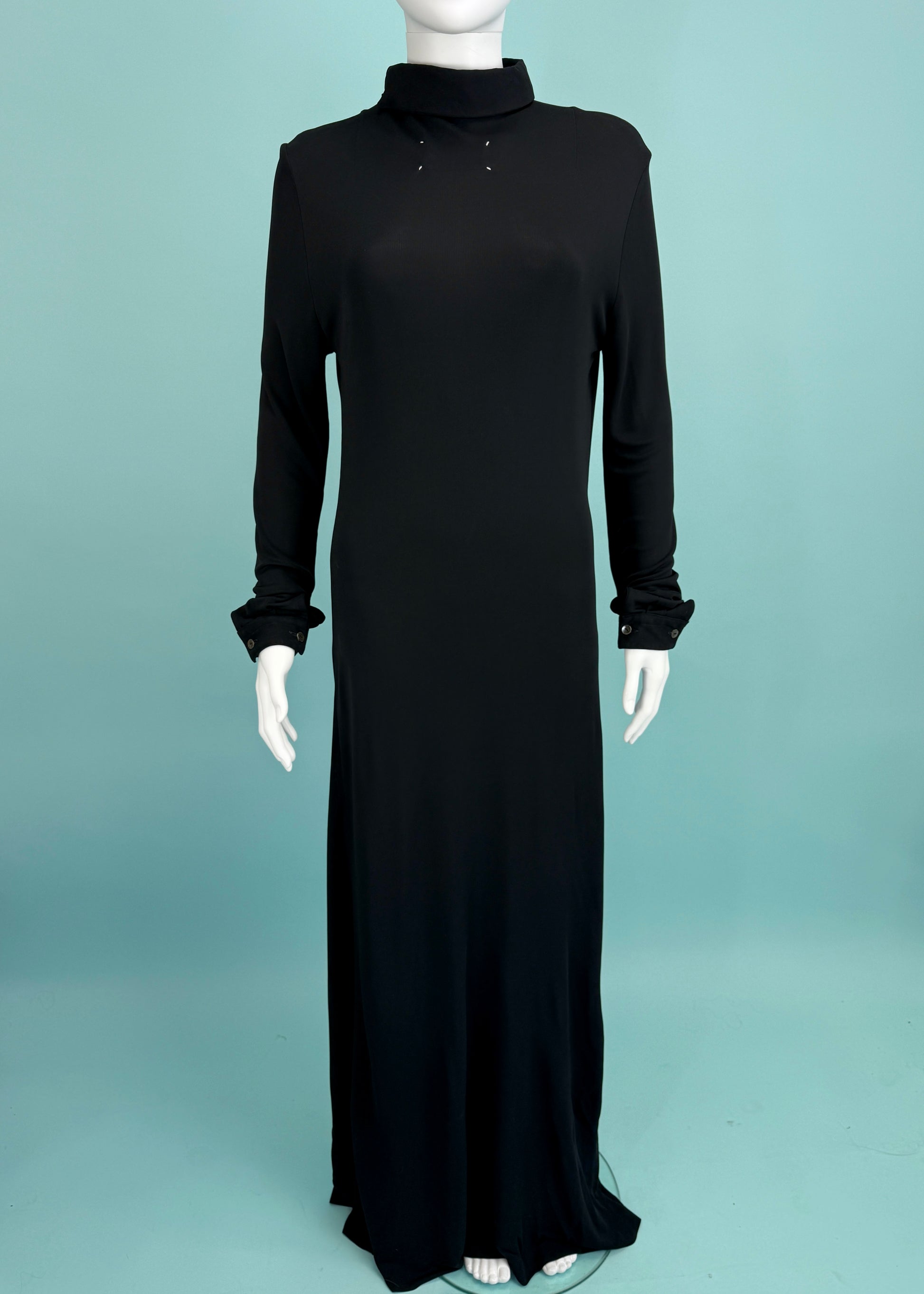 logo maxi dress Off-White - Black logo maxi dress OWDB320C99JER001
