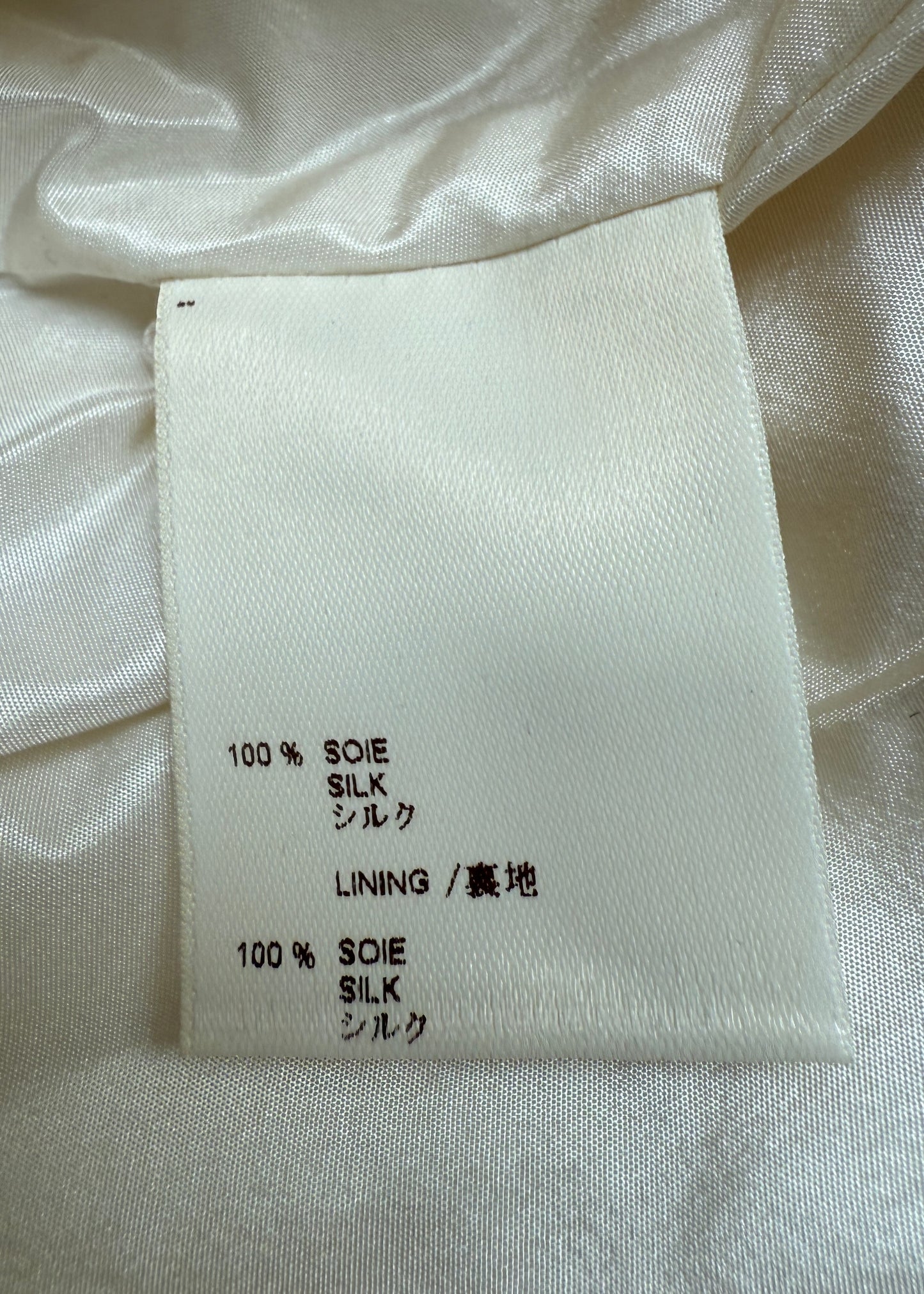 Louis Vuitton Spring 2006 White Silk & Chiffon Tie Up Dress Coat