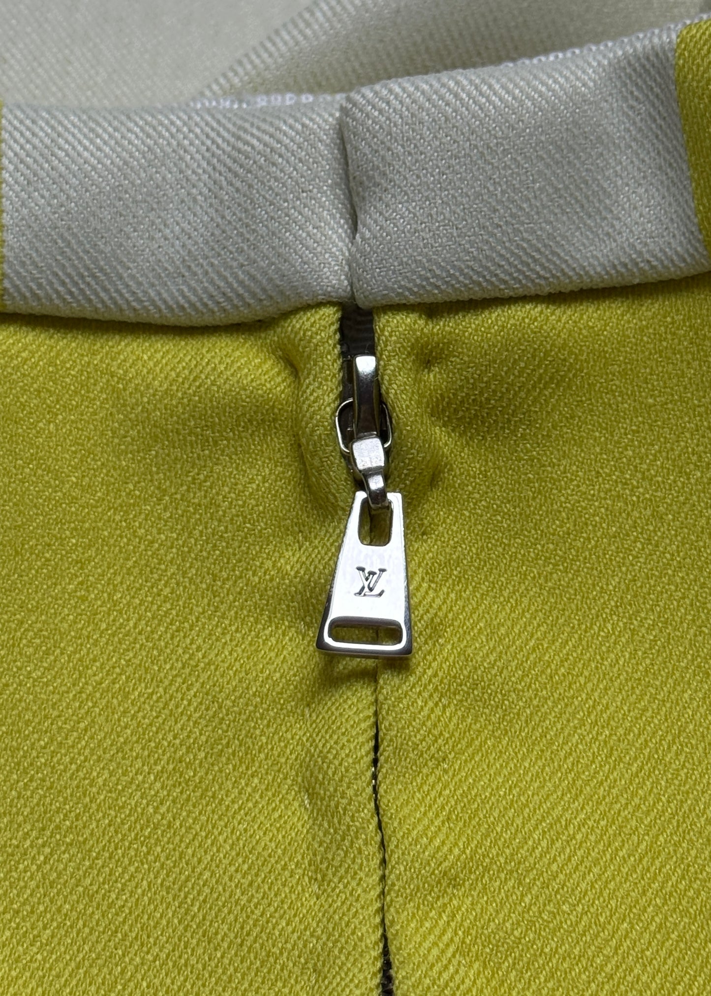 Louis Vuitton Spring 2013 Runway Yellow & White Checked Damier Skirt