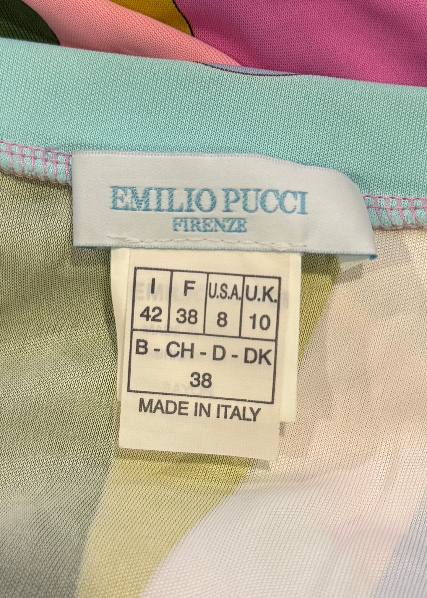 Emilio Pucci Fall 2004 Multi Colour Pattern Skirt