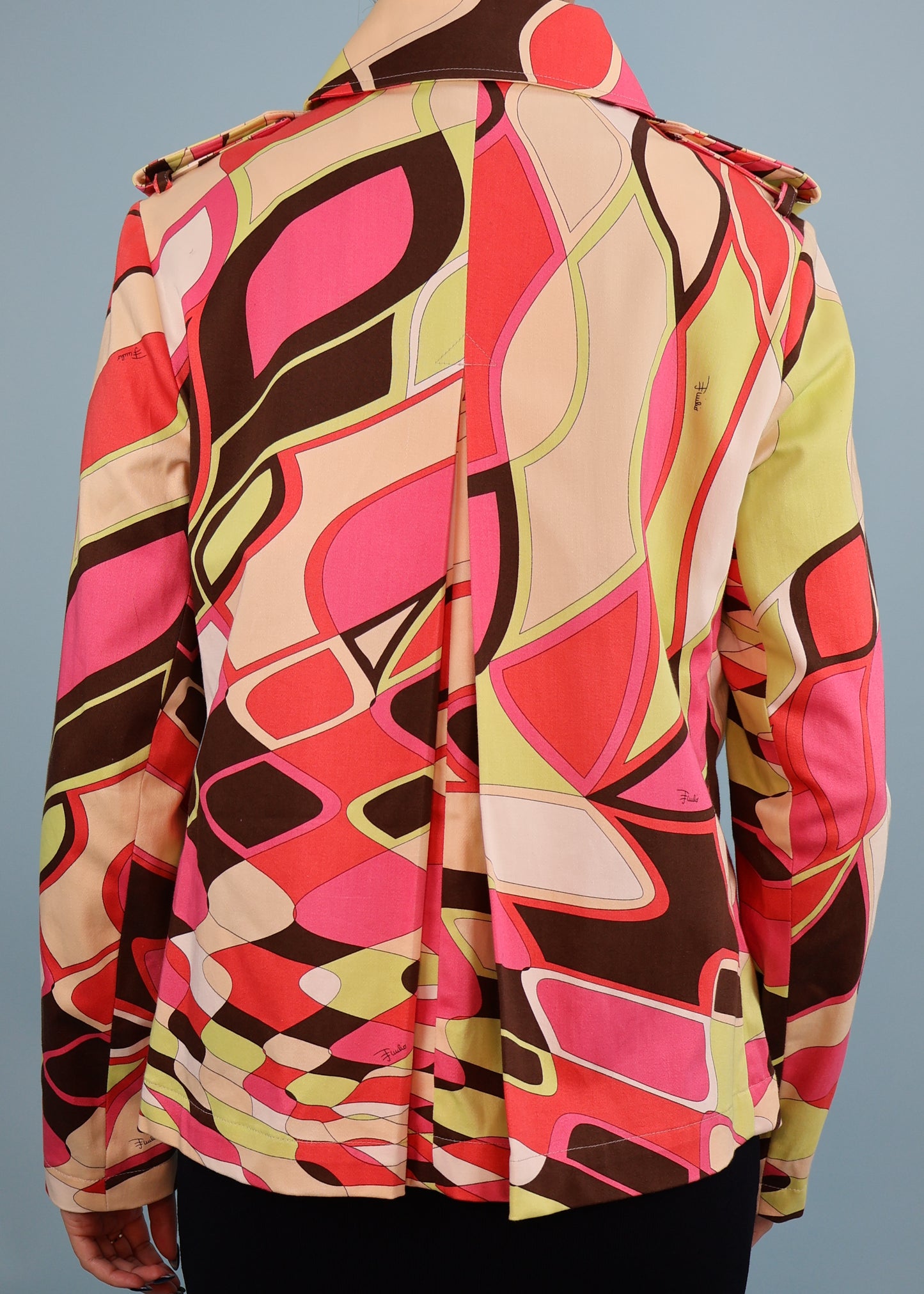 Emilio Pucci Spring 2006 Pink & Brown Pattern Jacket
