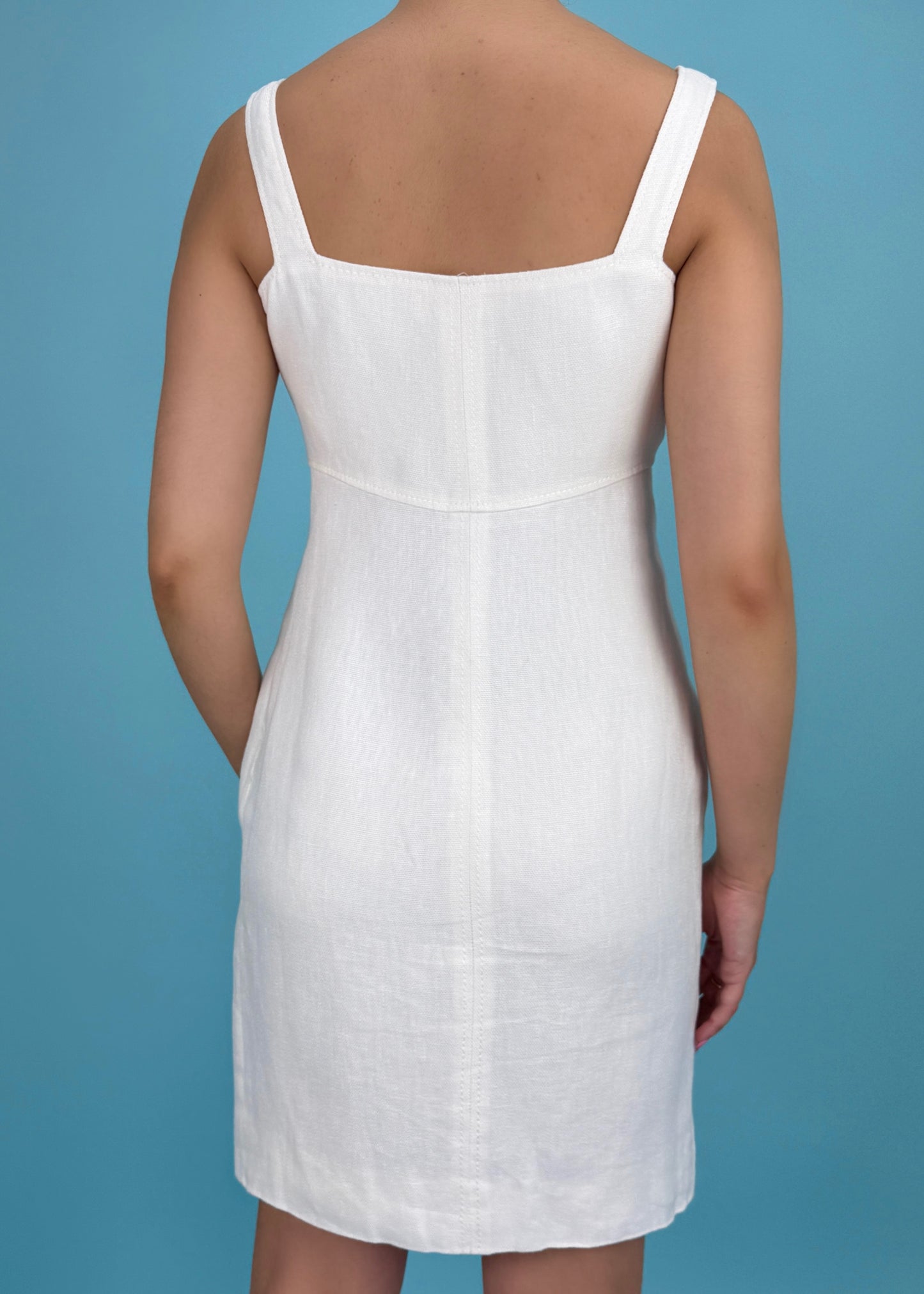Valentino White Linen Dress