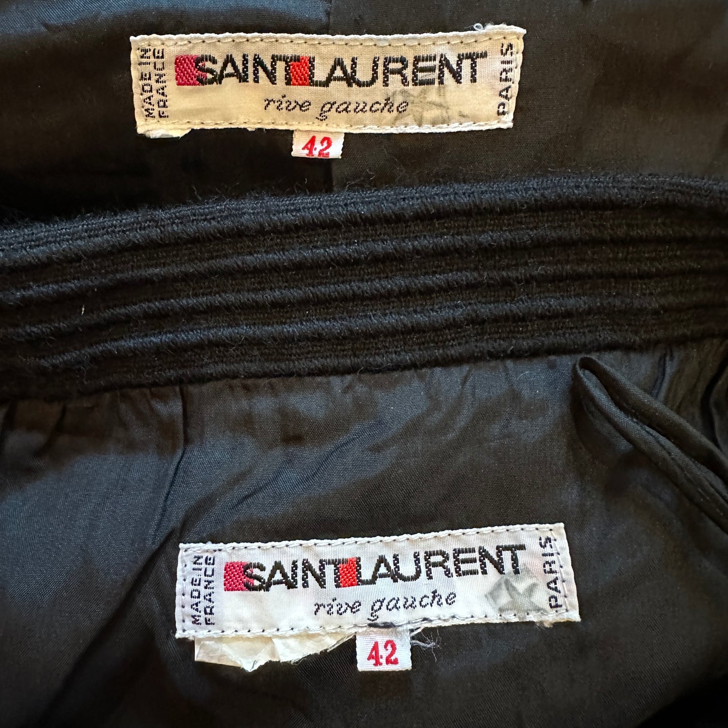Yves Saint Laurent Rive Gauche C.1988 Skirt Suit Set