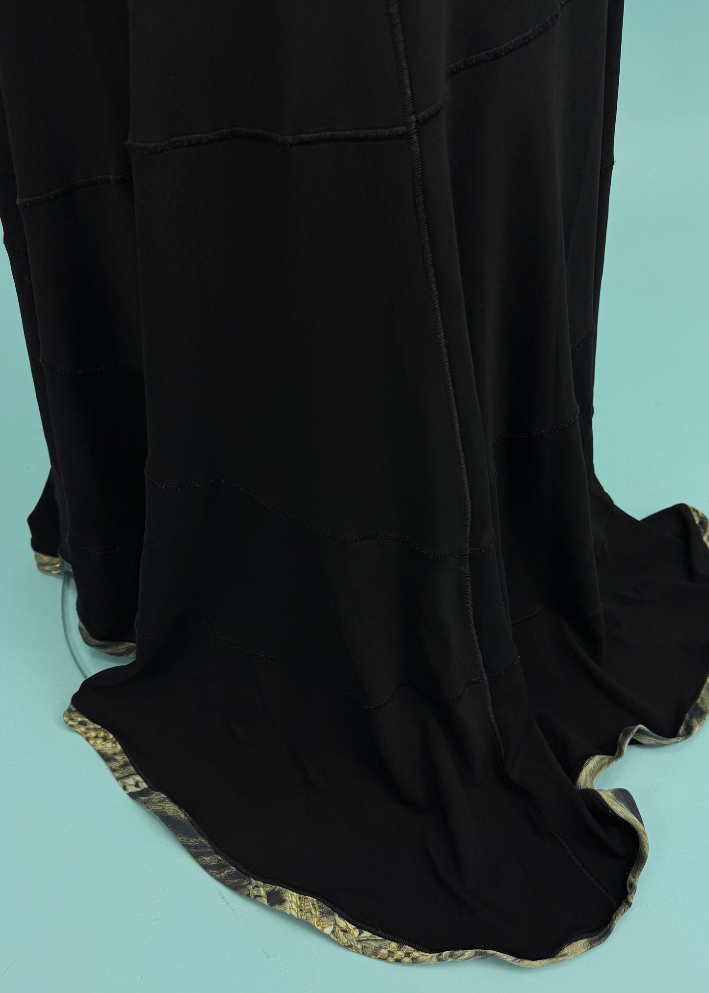 Roberto Cavalli Fall 2003 Black Halter Lace Up Gown