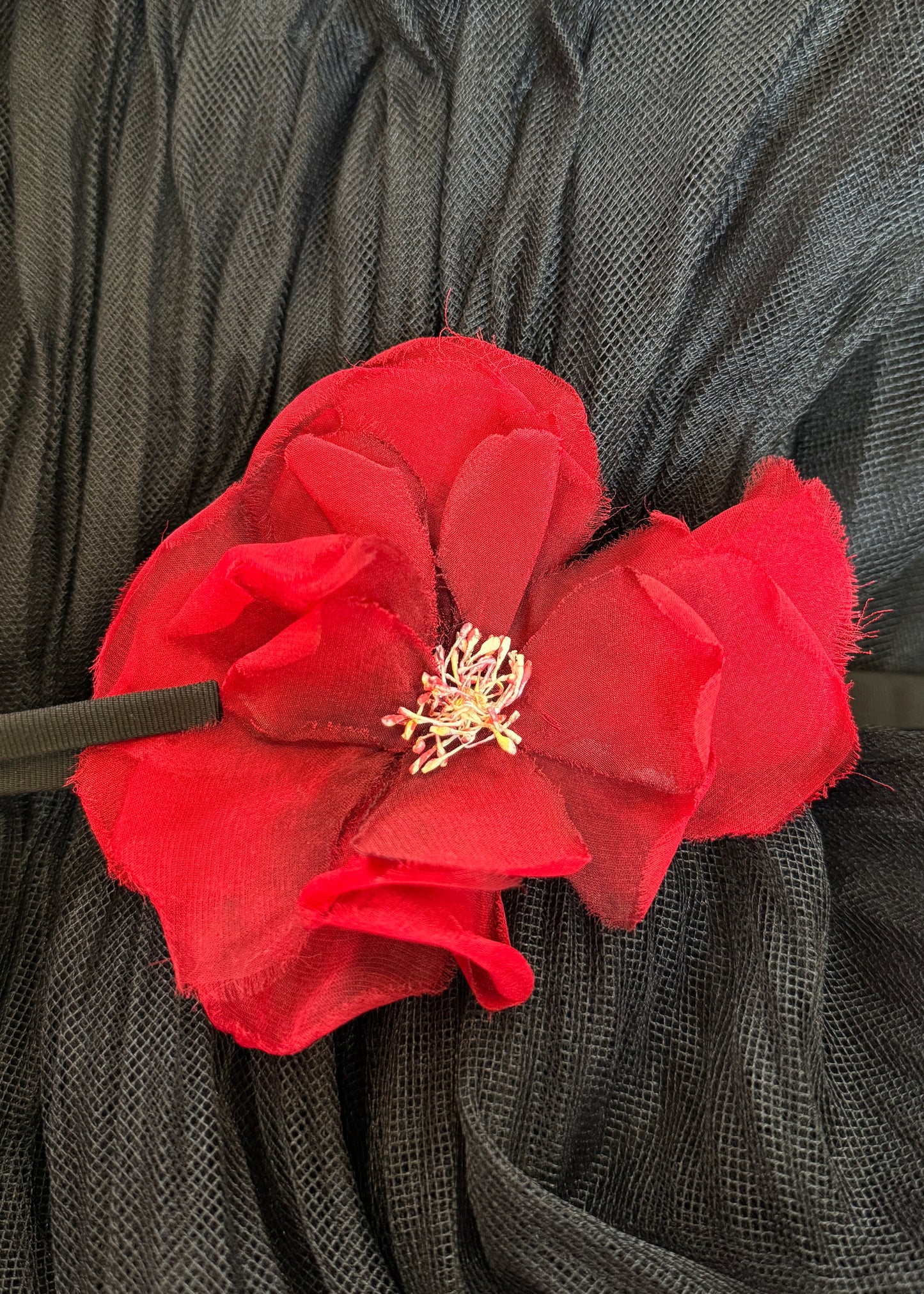 Dior Fall 2021 Runway Black Strapless Floral Belt Tulle Gown