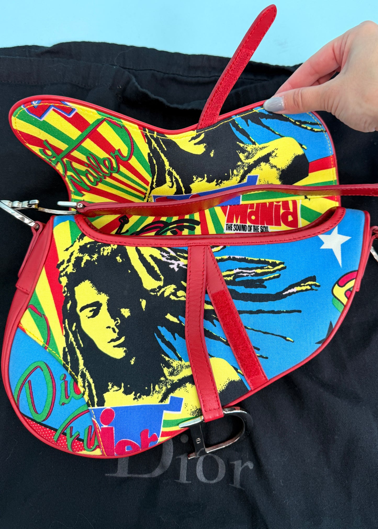 Dior 2003 Bob Marley Mania Saddle Bag