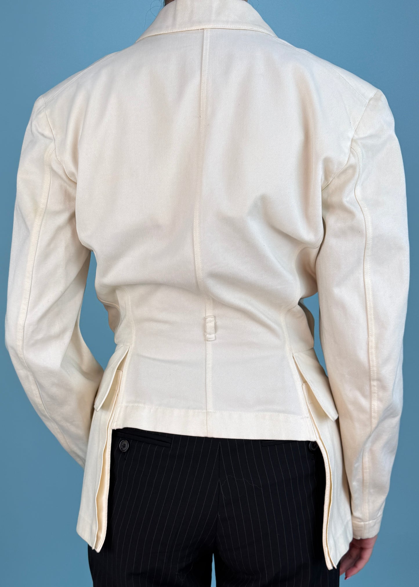 Azzedine Alaïa Spring 1990 Runway Cream Jacket
