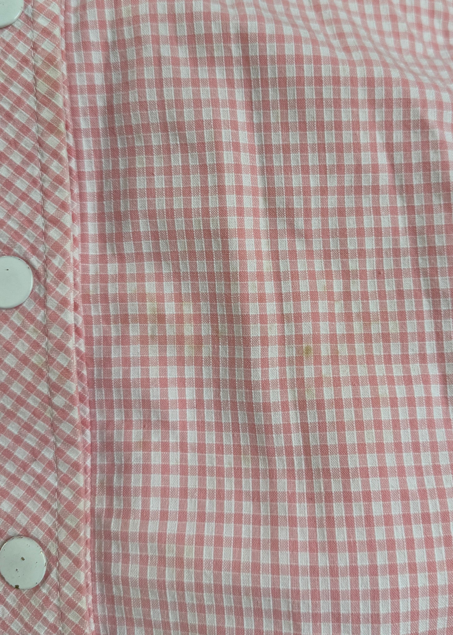 Courrèges 1974 Pink Gingham Jacket & Shorts Set