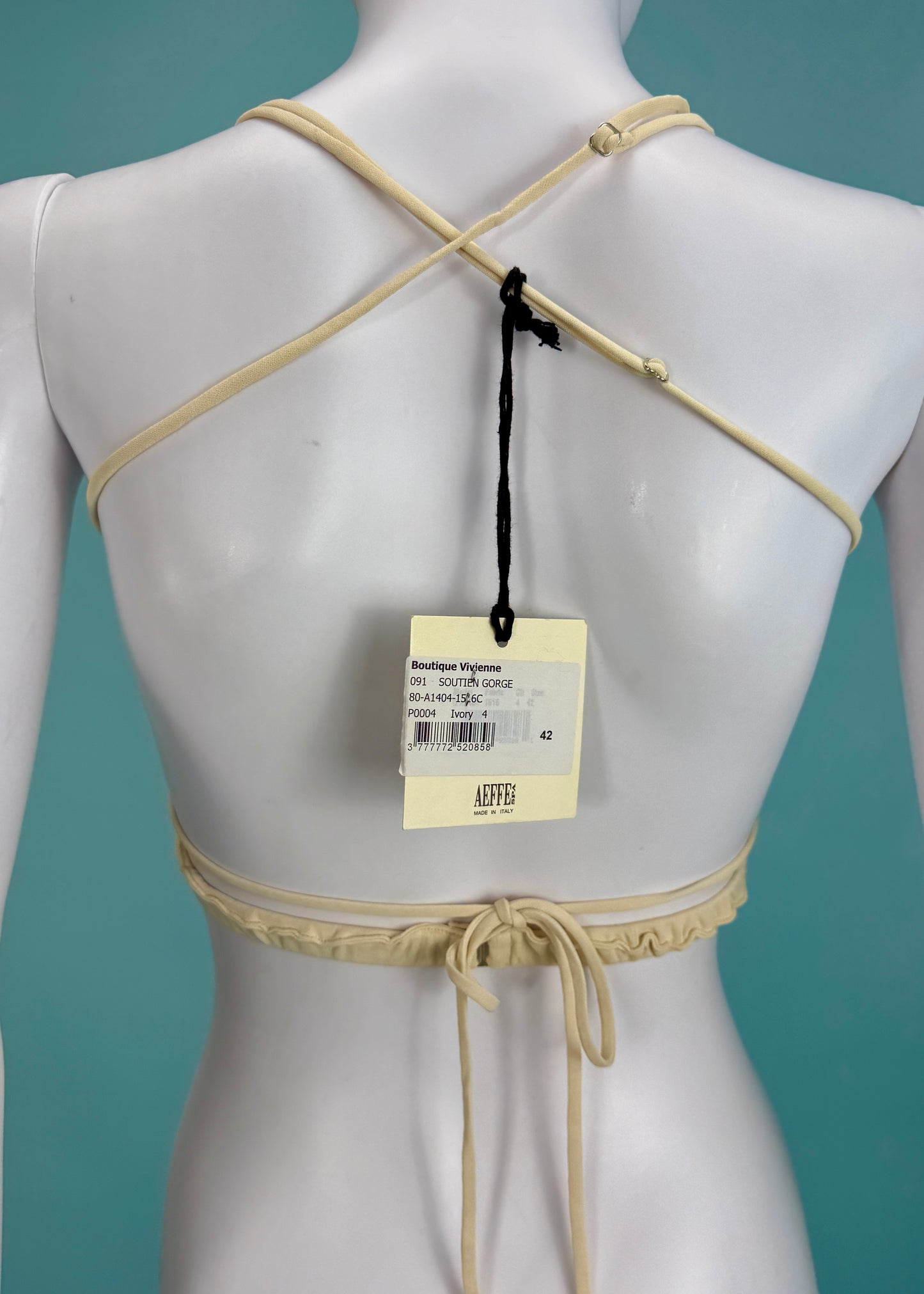 Jean Paul Gaultier Cream Woven Bralette