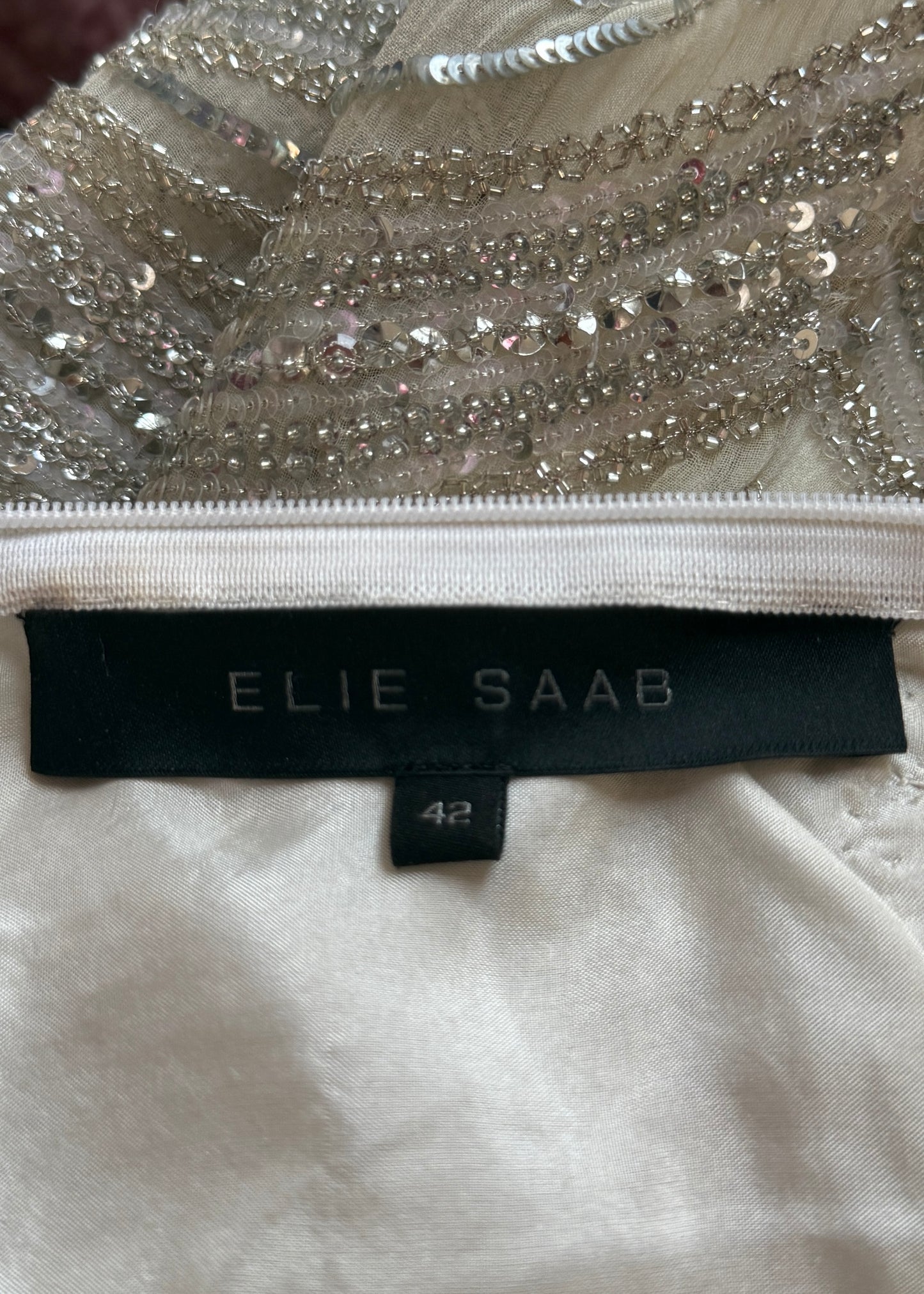 Elie Saab Spring 2006 Runway Crystal Embellished Cowl Neckline Gown