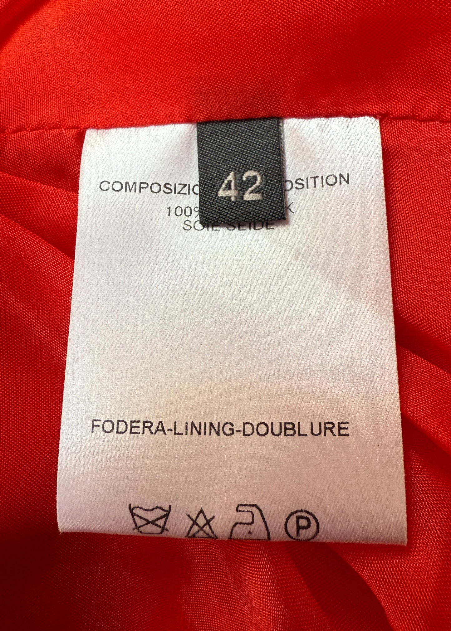 Alexander McQueen Spring 2002 Red Silk Satin Jacket