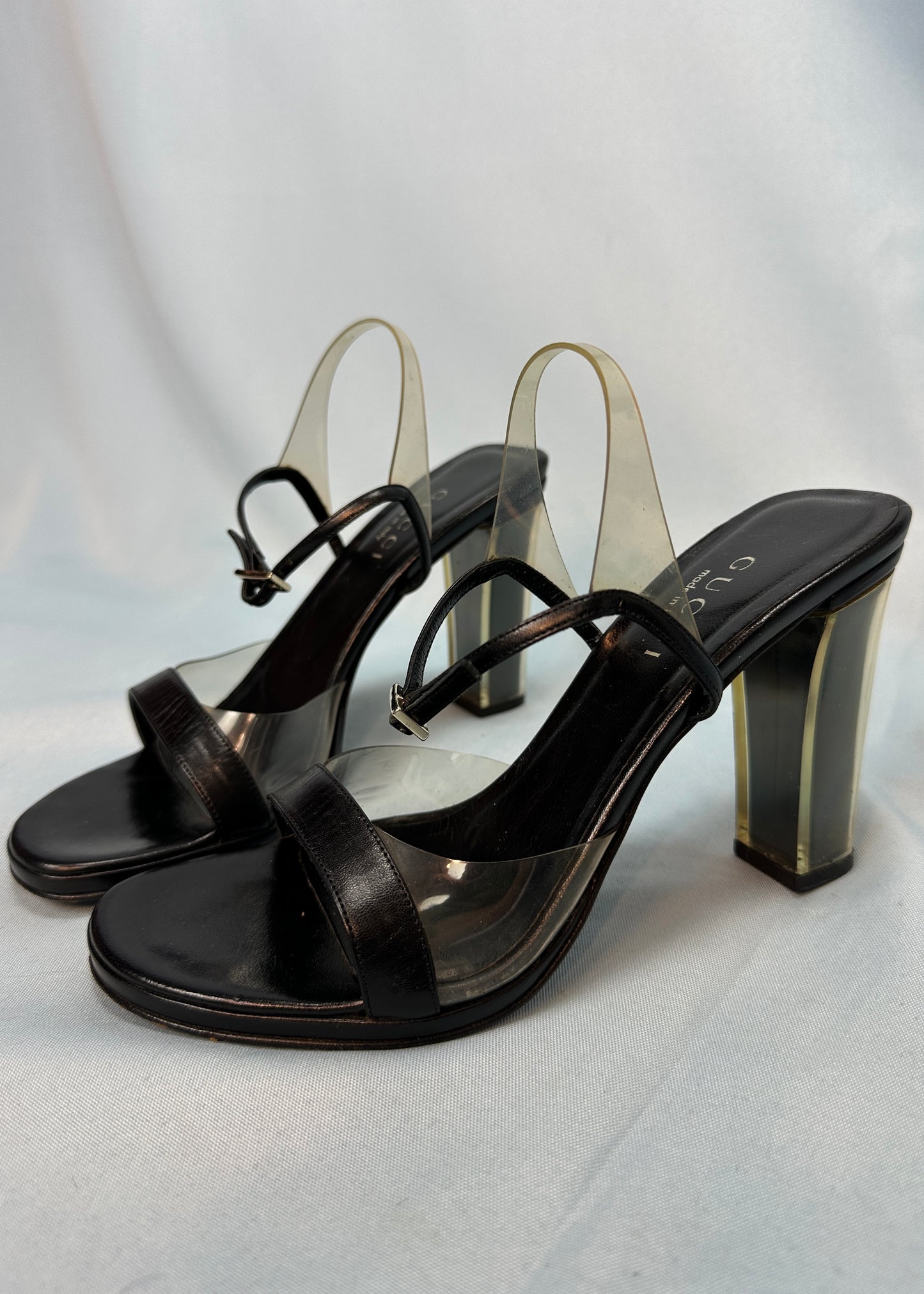 Gucci by Tom Ford Black Perspex Heels