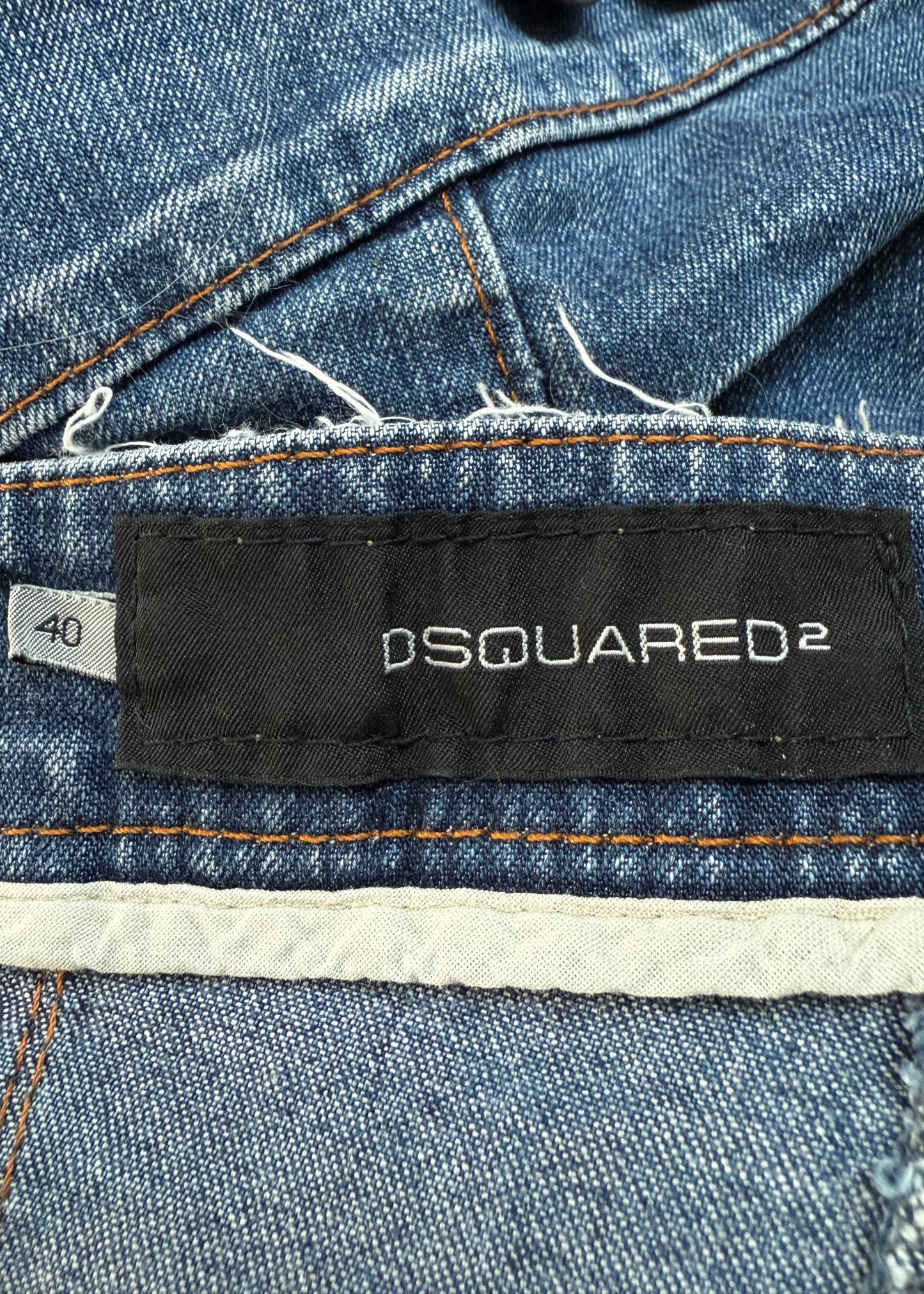 DSquared2 Spring 2004 Blue Denim Zip Detail Strapless Tube Top