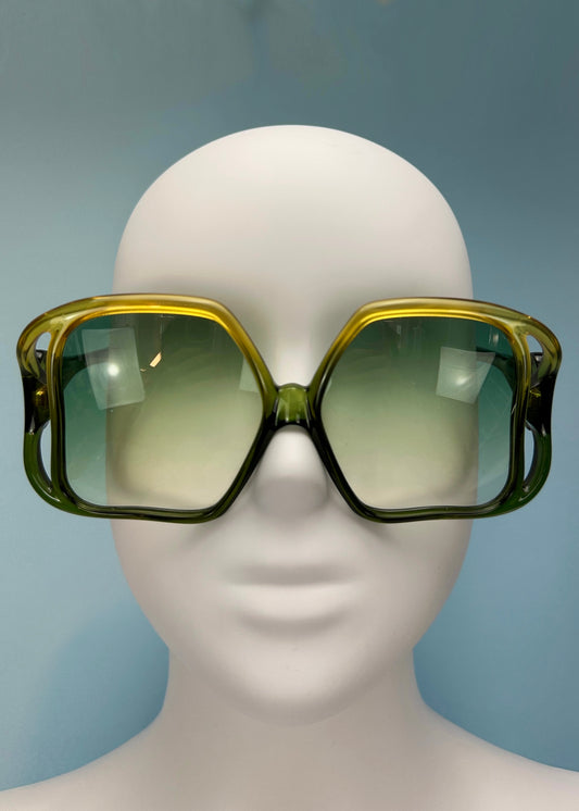 Dior 1970’s Green & Yellow Ombre Sunglasses