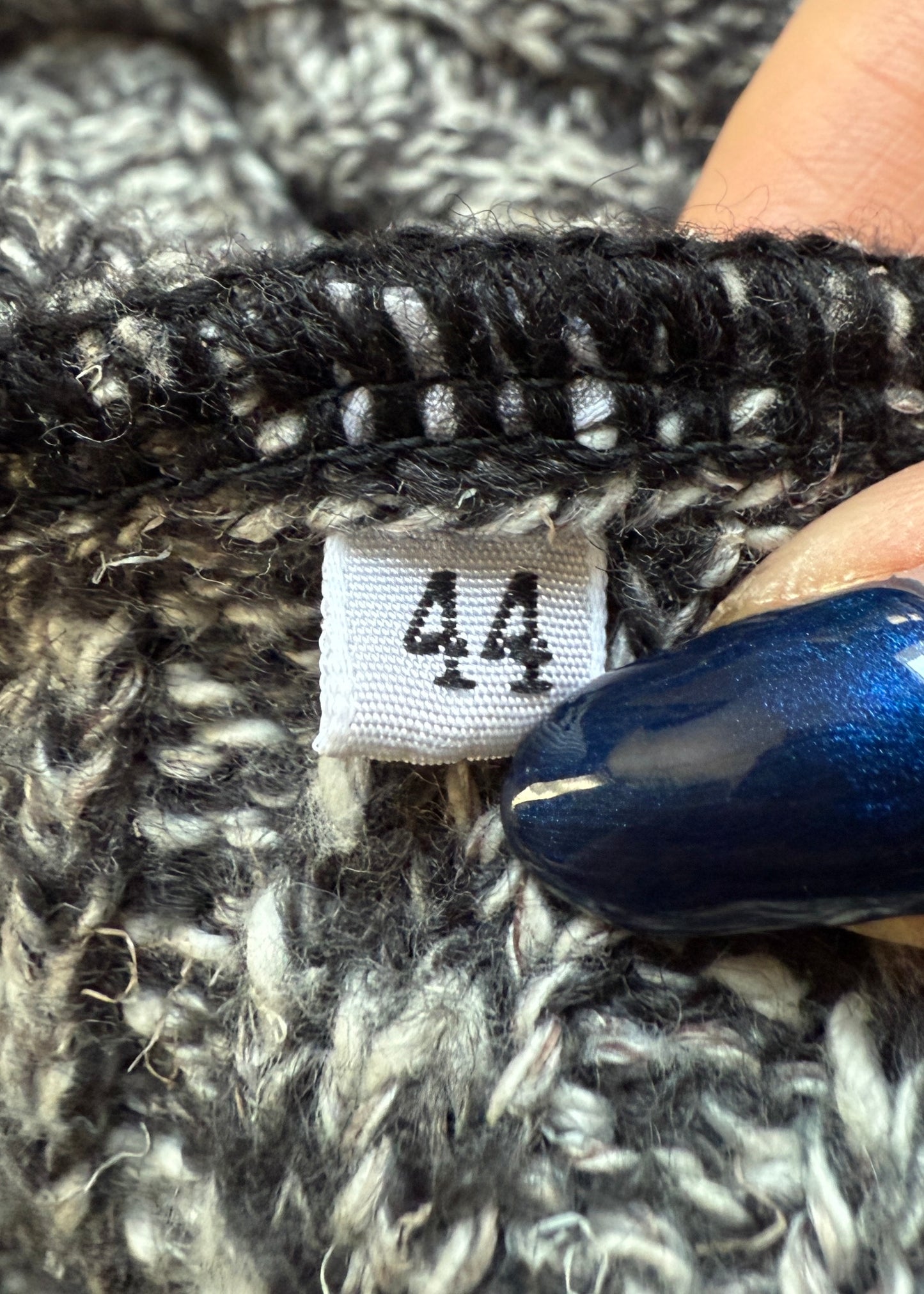 Dolce & Gabbana Grey Knitted Flare Sleeve Sweater Dress