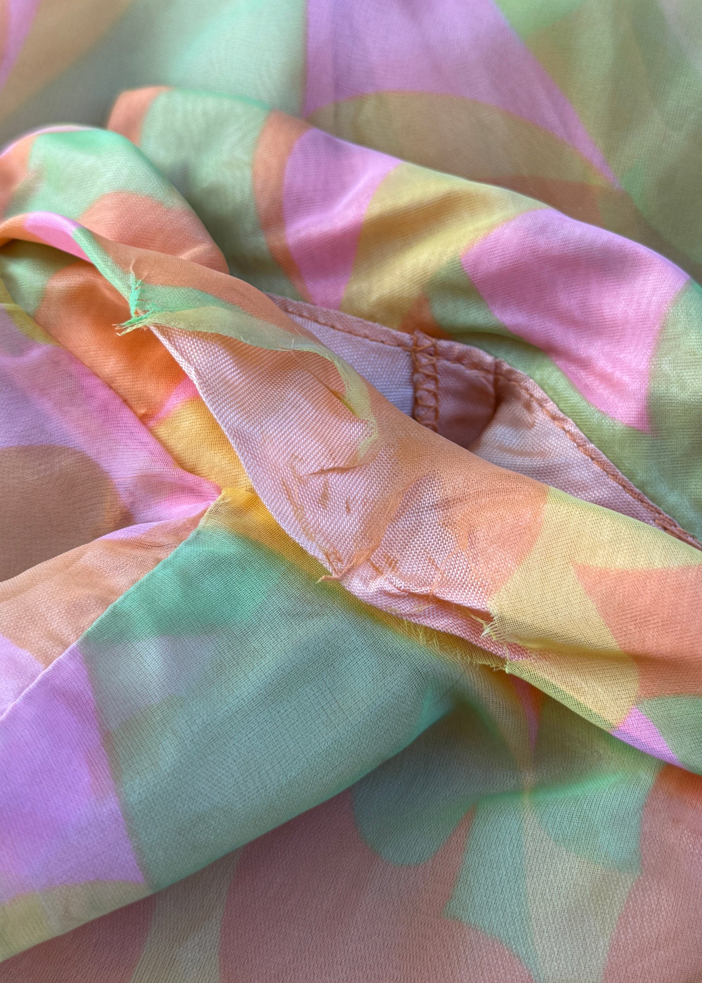 1960’s Psychadelic Swirl Trapeze Maxi Dress
