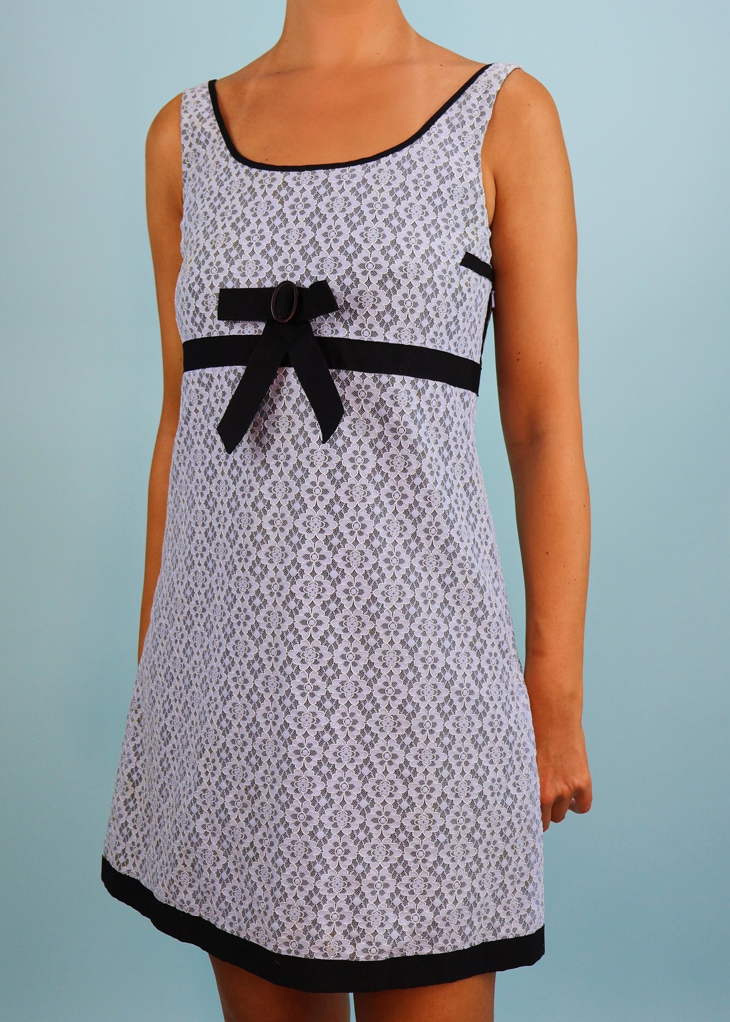 Marc Jacobs Blue Lace Bow Babydoll Dress