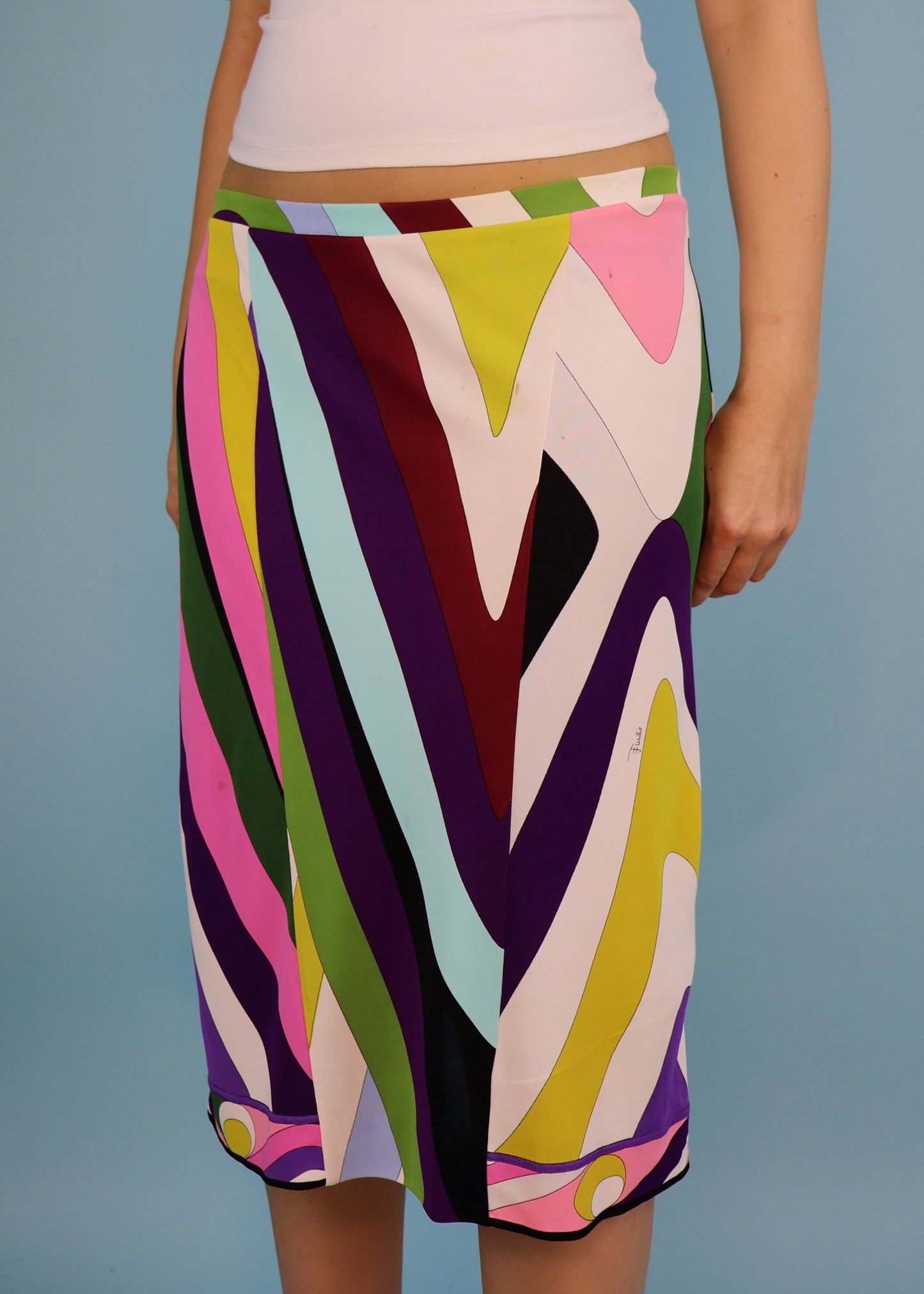 Emilio Pucci Fall 2004 Multi Colour Pattern Skirt