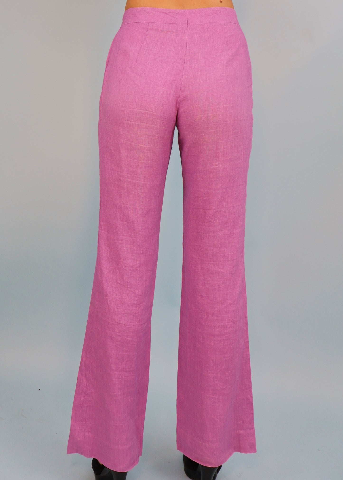 Celine Lilac Purple Linen Pants