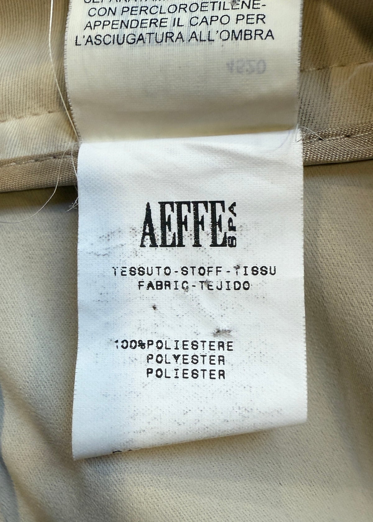 Jean Paul Gaultier Beige Detachable Leather Belt Waistband Pants