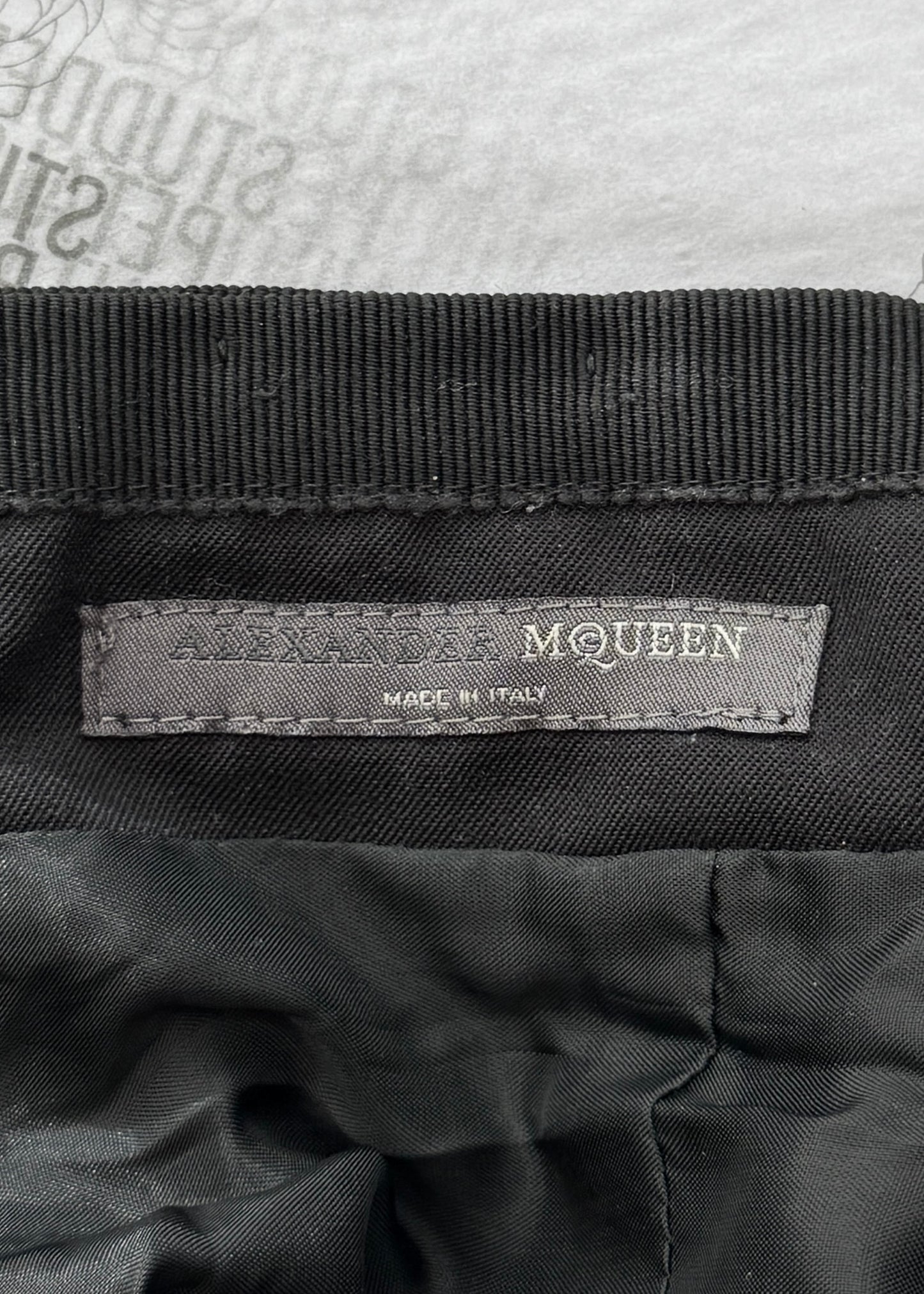 Alexander McQueen Fall 2002 Runway Black Fringe Pants