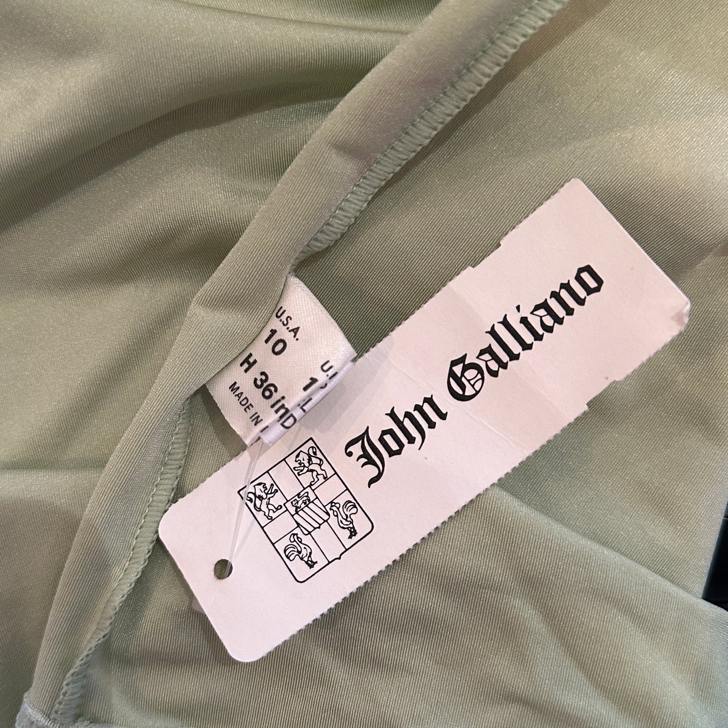 John Galliano Asymmetric Lycra Top