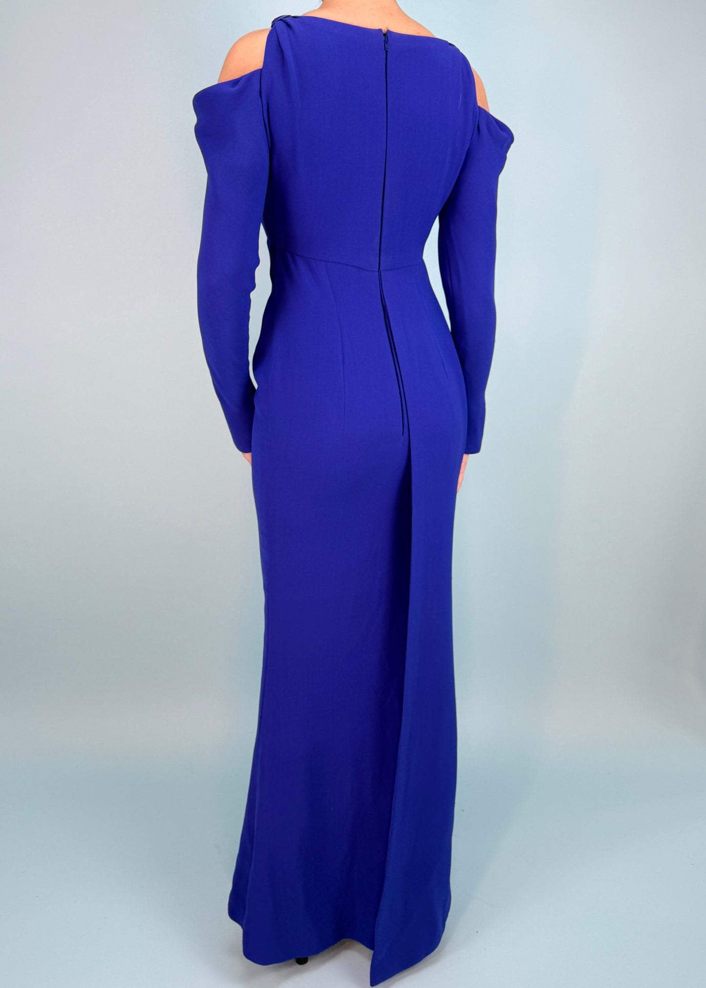 Valentino Haute Couture Fall 1993 Runway Blue Silk Gown