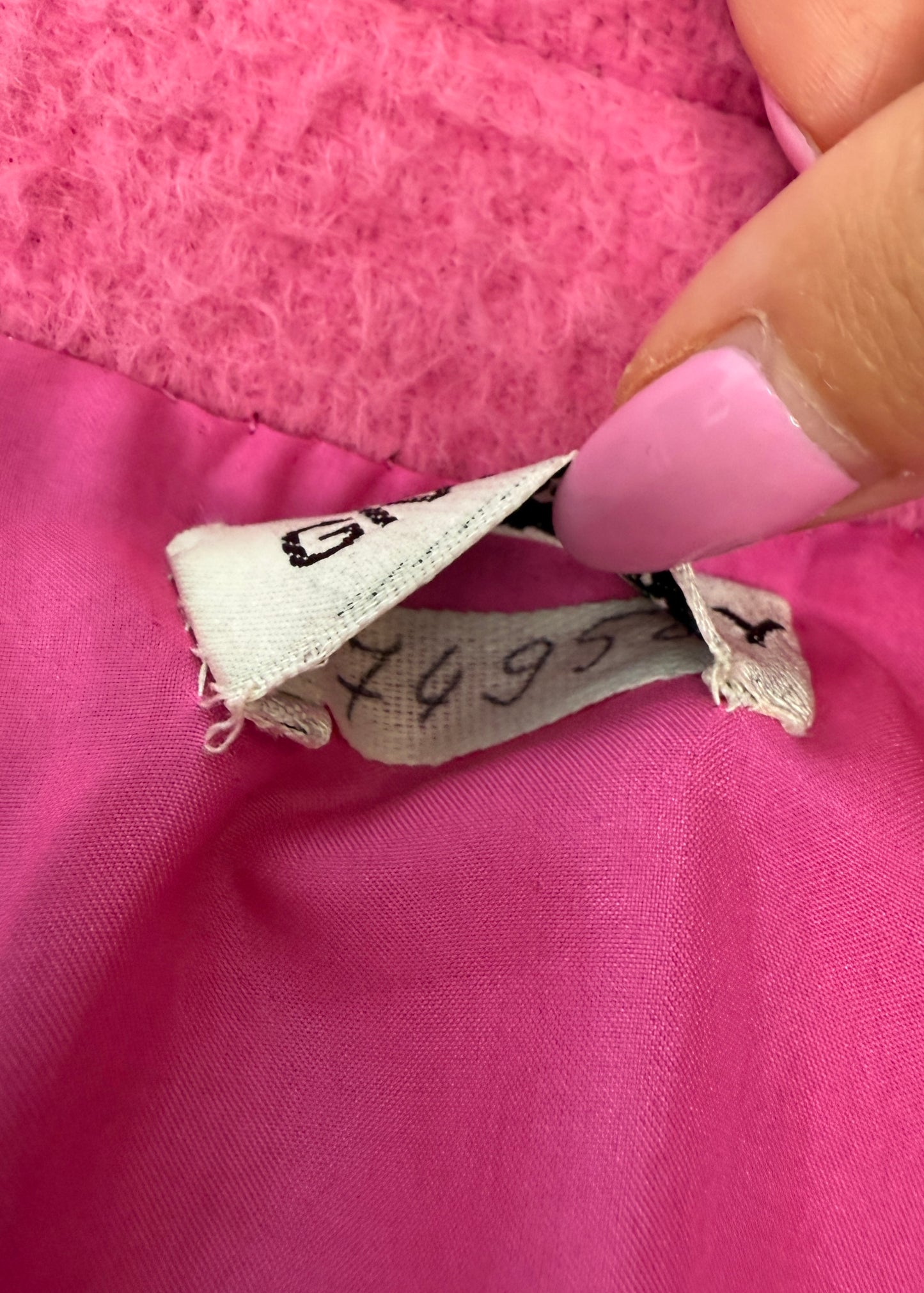 Givenchy Haute Couture Fall 1985 Runway Pink Brushed Wool Jacket
