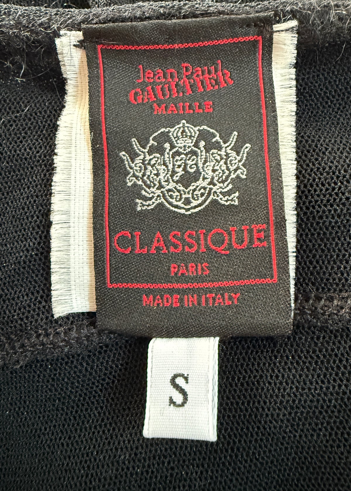 Jean Paul Gaultier Black Mesh Multiway Sash Maxi Dress