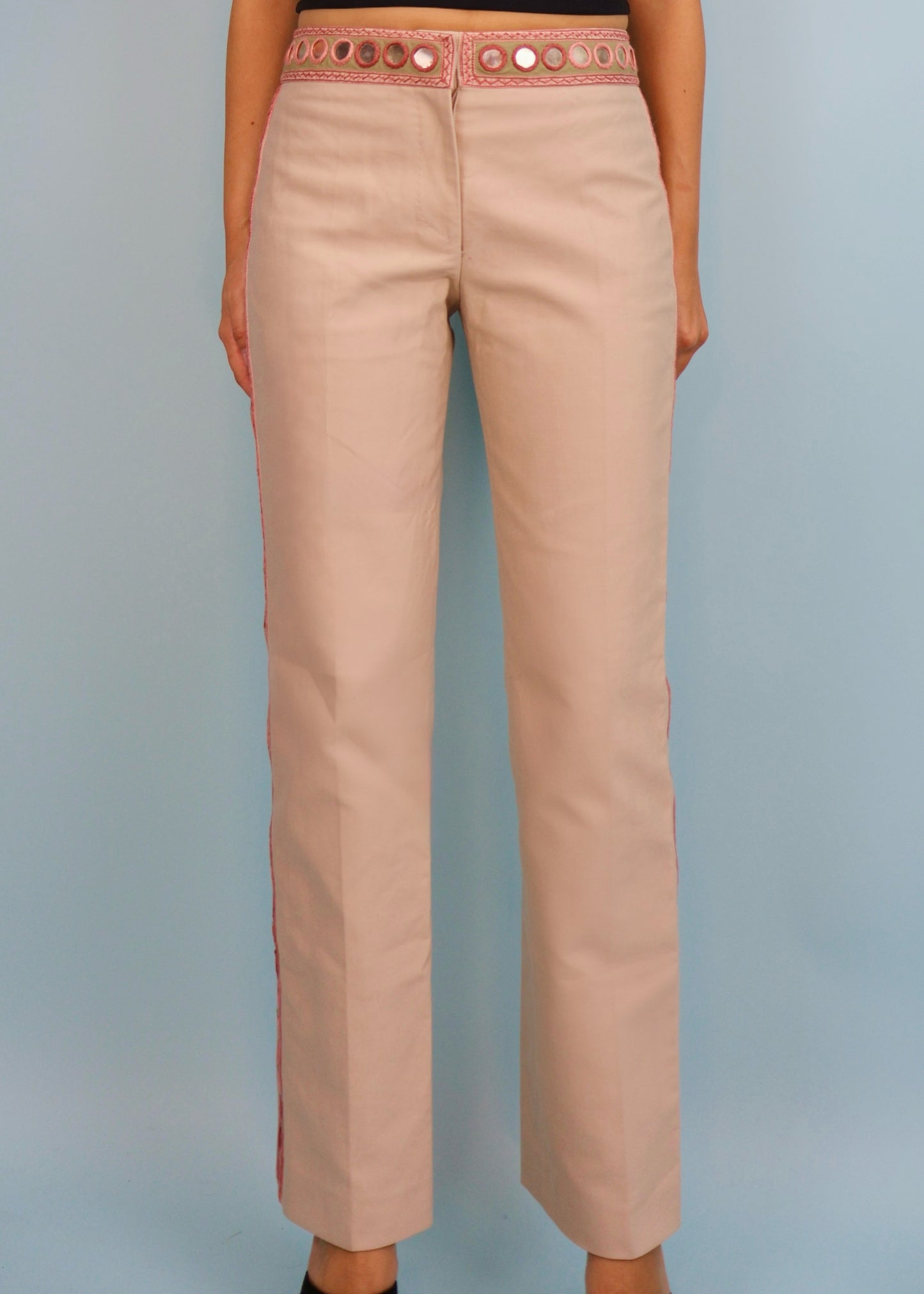 Alexander McQueen Spring 2003 Mirror Embellished Pants