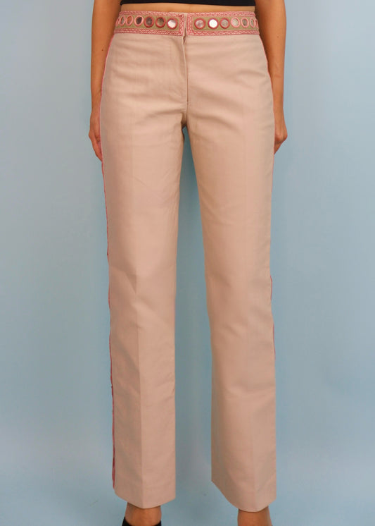 Alexander McQueen Spring 2003 Mirror Embellished Pants