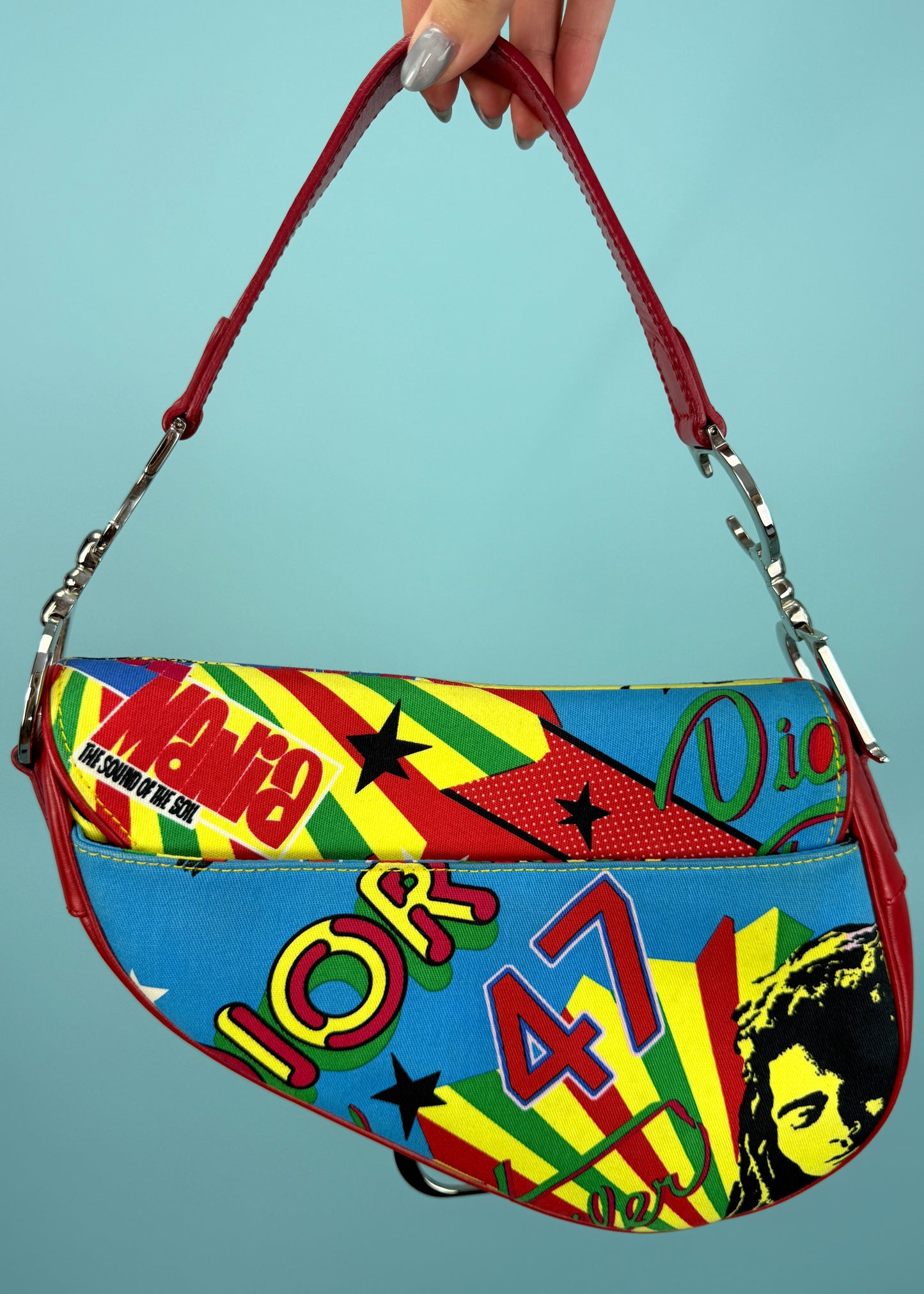 Dior 2003 Bob Marley Mania Saddle Bag