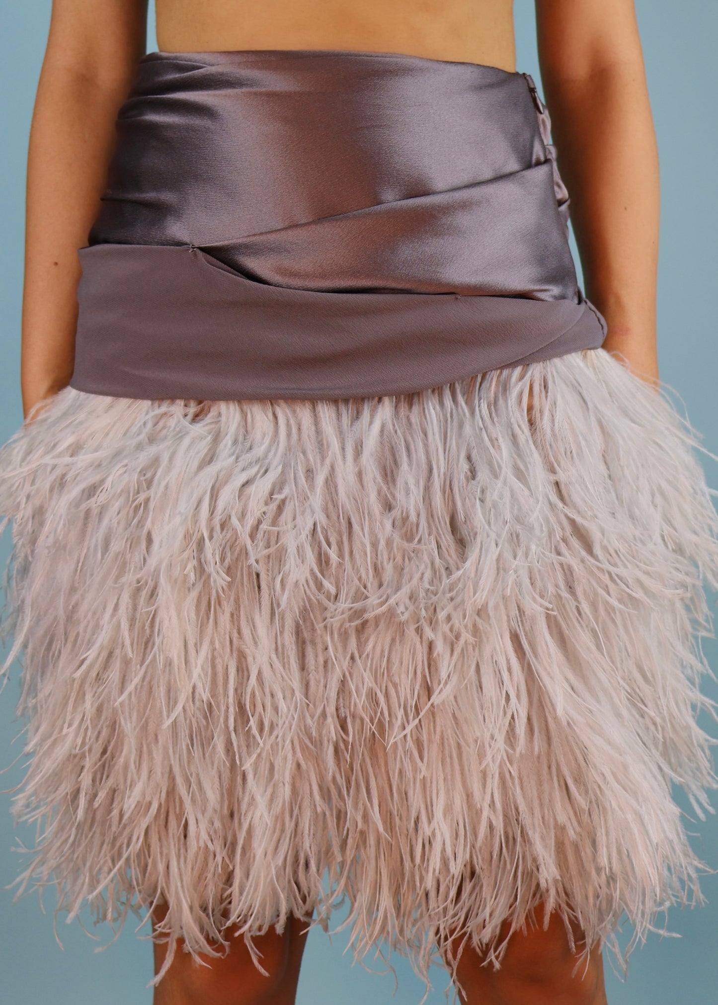 Alexander McQueen Pre-Fall 2009 Ostrich Feather Silk Skirt