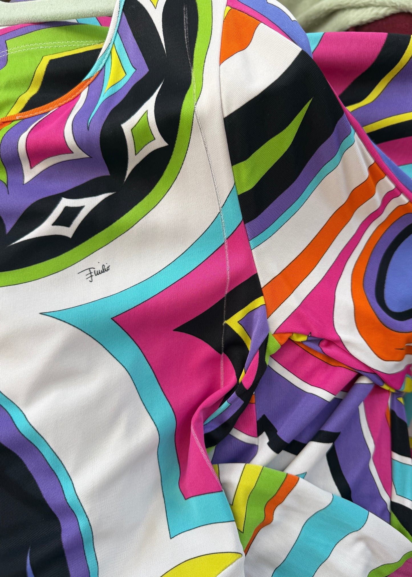 Emilio Pucci Spring 2005 Multi Colour Patterned Midi Dress